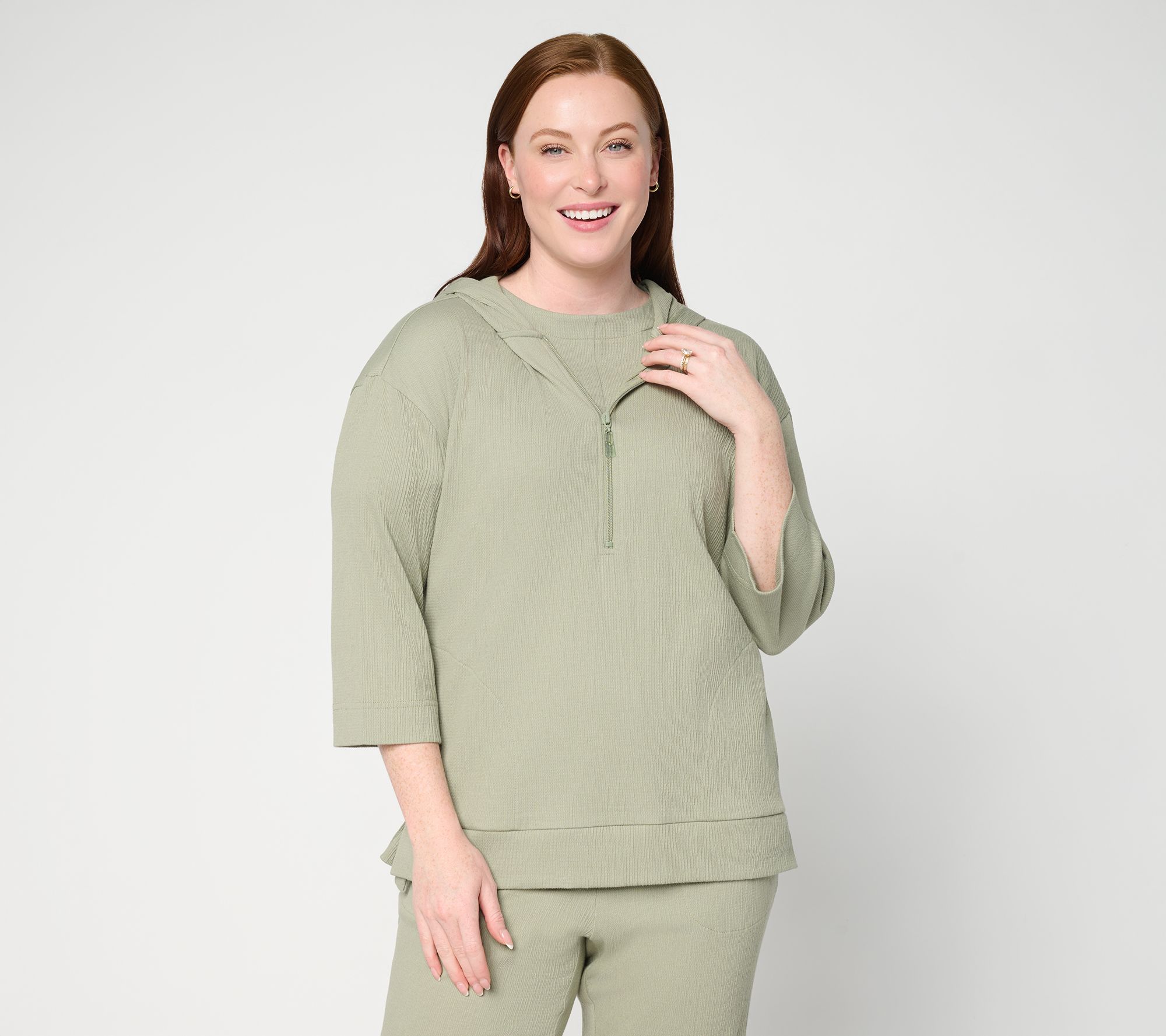 Belle by Kim Gravel Packabelle Ready to Resort Half Zip Hoodie