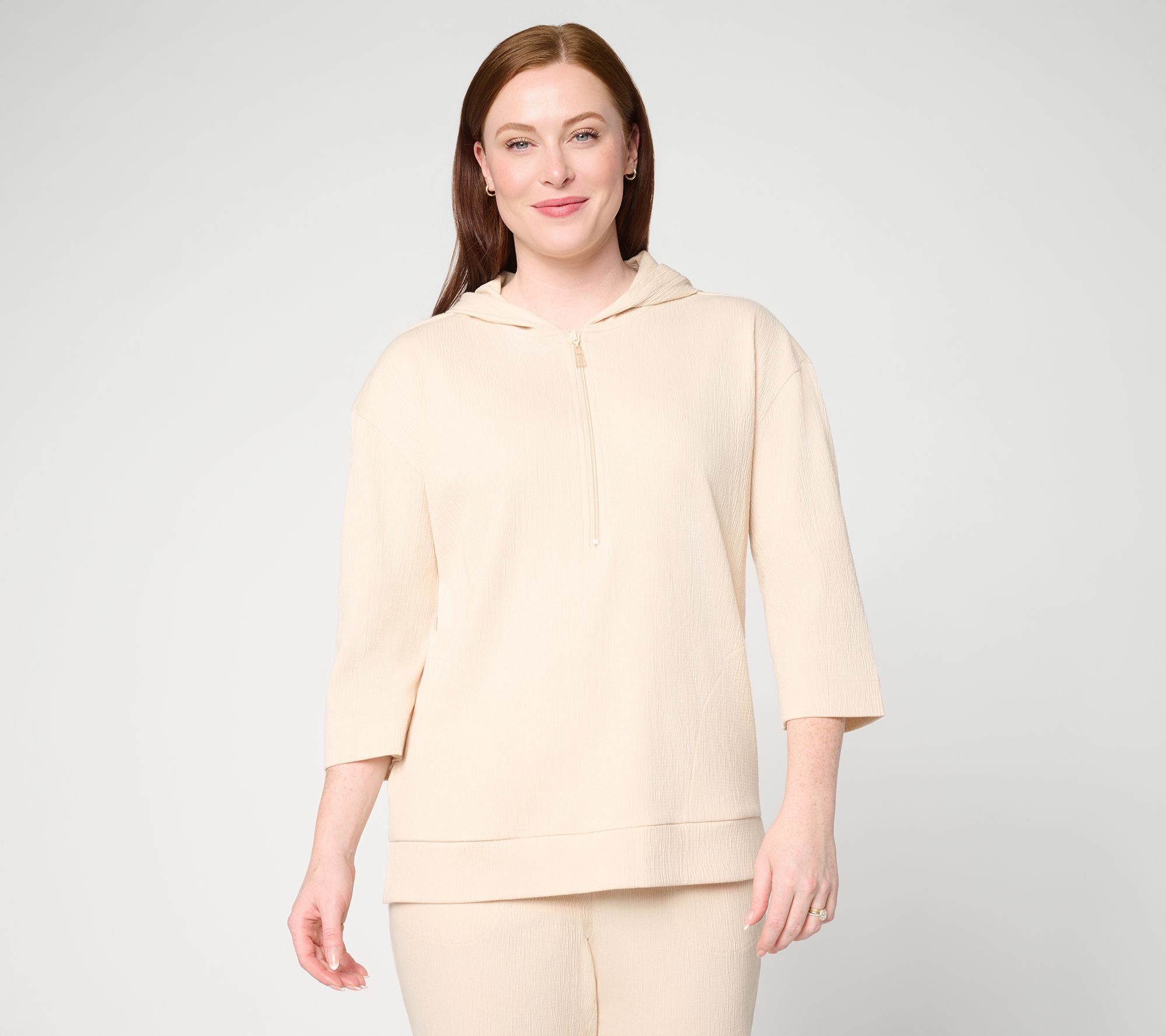 Belle by Kim Gravel Packabelle Ready to Resort Half Zip Hoodie