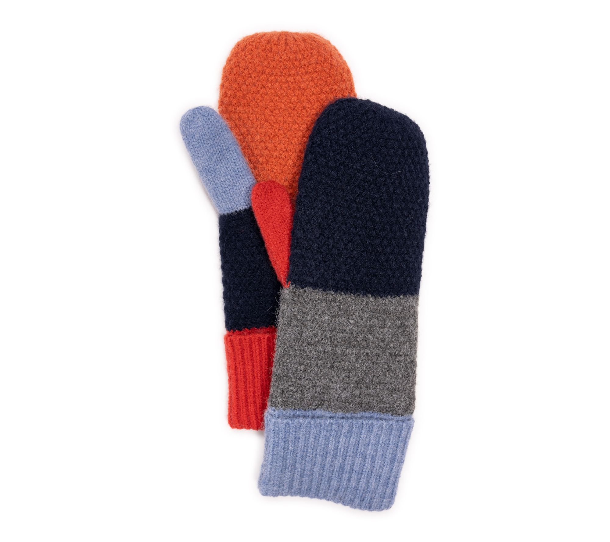 MUK LUKS Women's Color Block Mittens