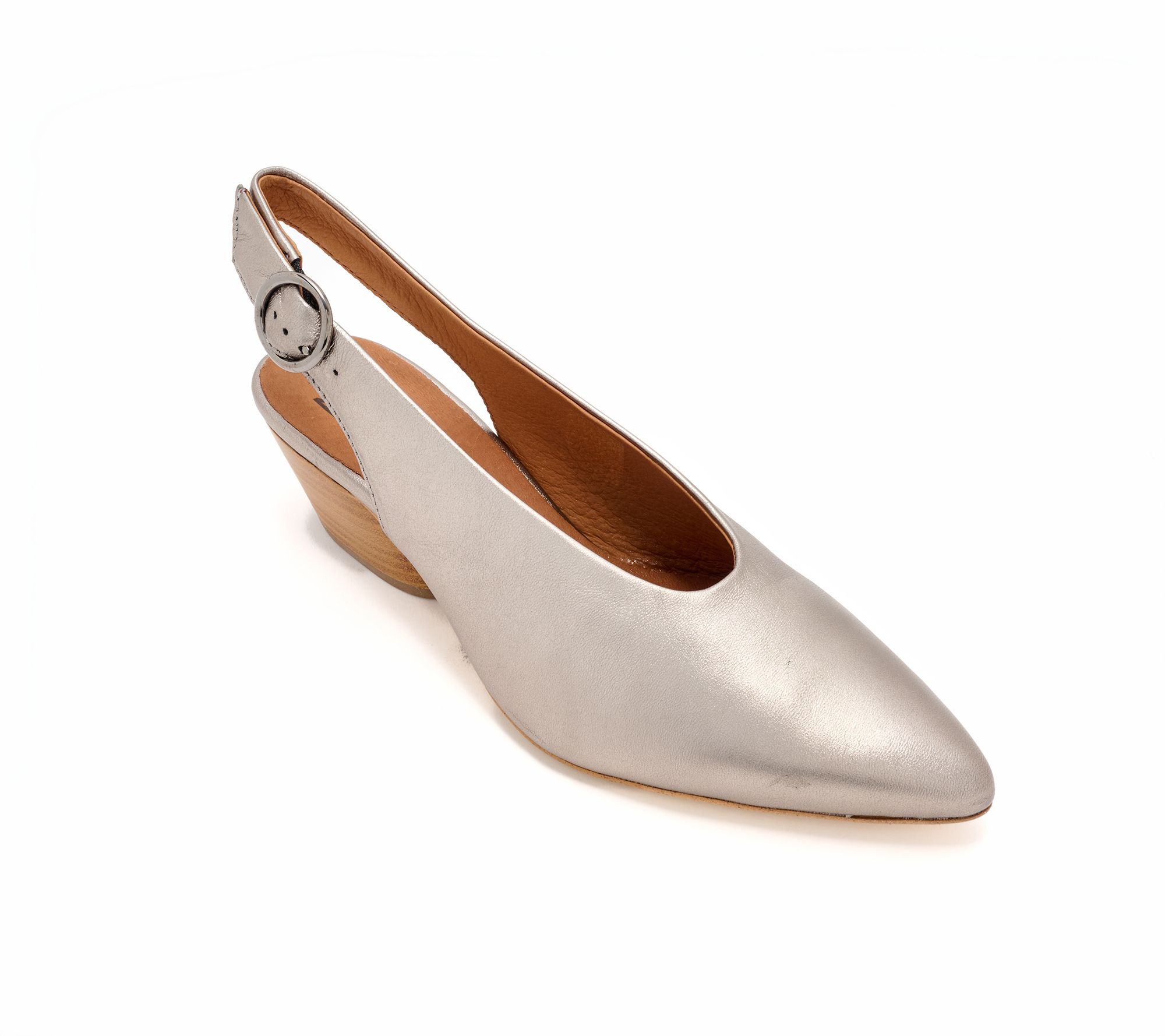 Miz Mooz Leather Adjustable Slingback Pumps - Haven