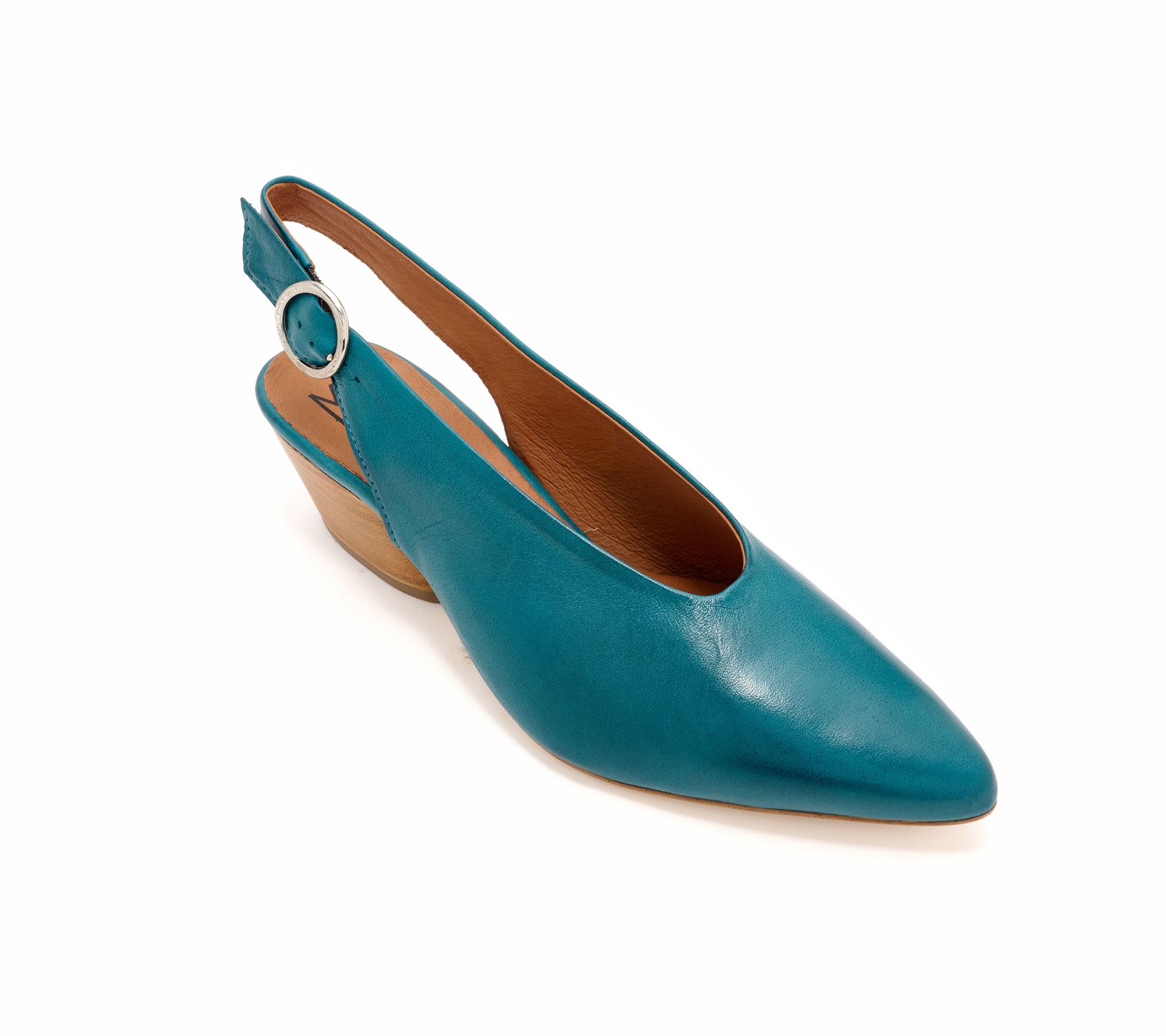 Miz Mooz Leather Adjustable Slingback Pumps - Haven