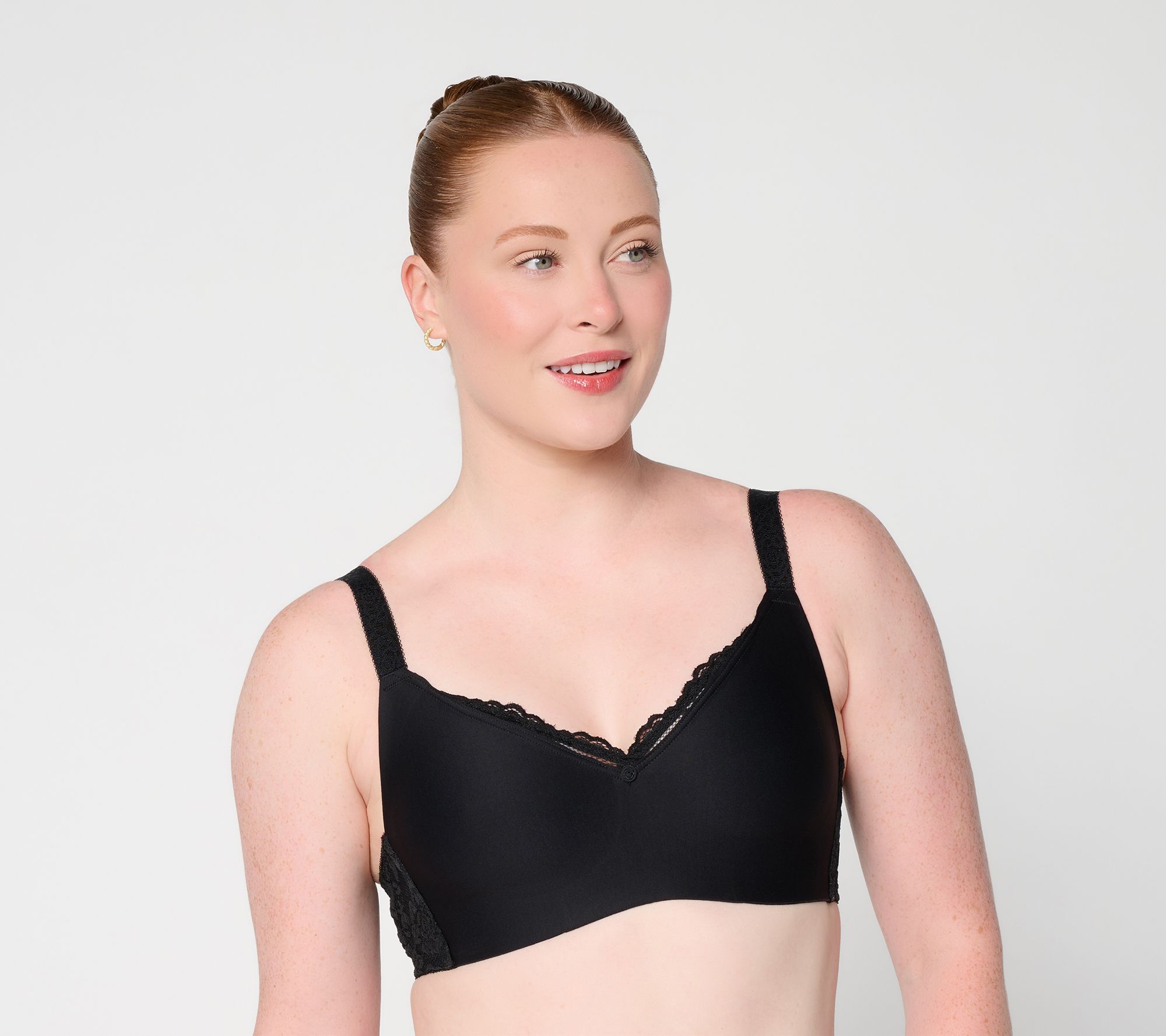 Breezies Sunny Day Invisible Bonded Edge Bra w/ Lace Detail