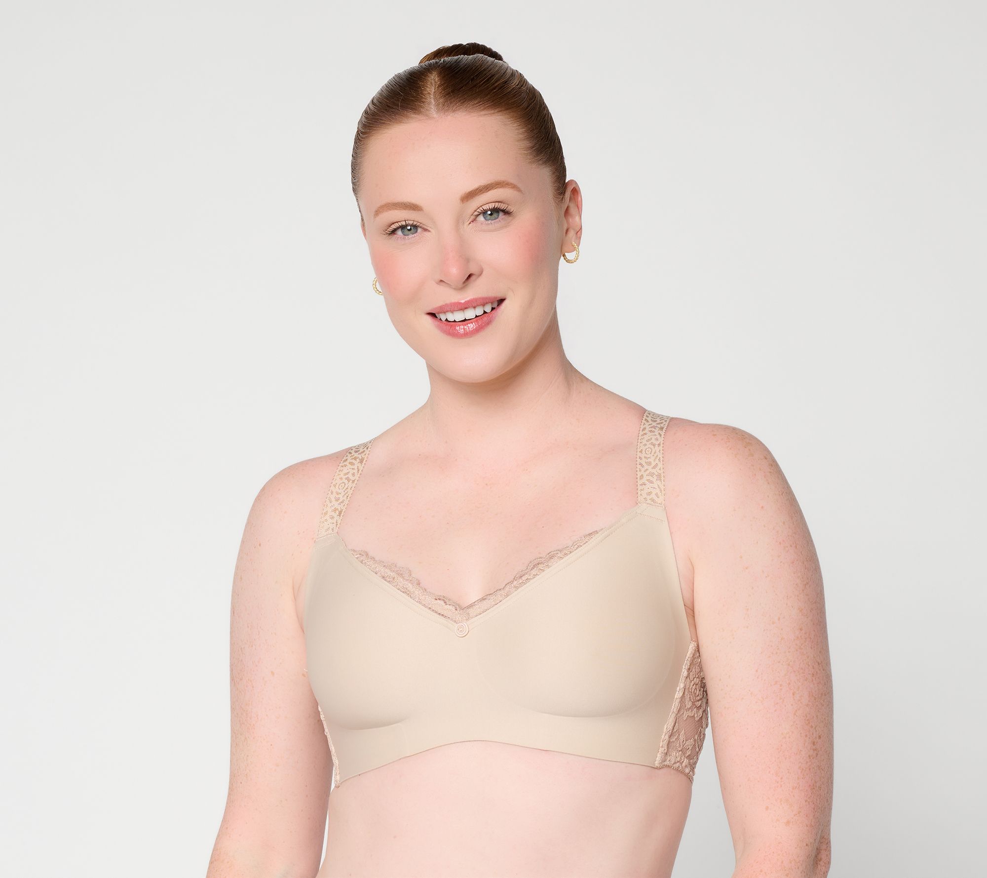 Breezies Sunny Day Invisible Bonded Edge Bra w/ Lace Detail