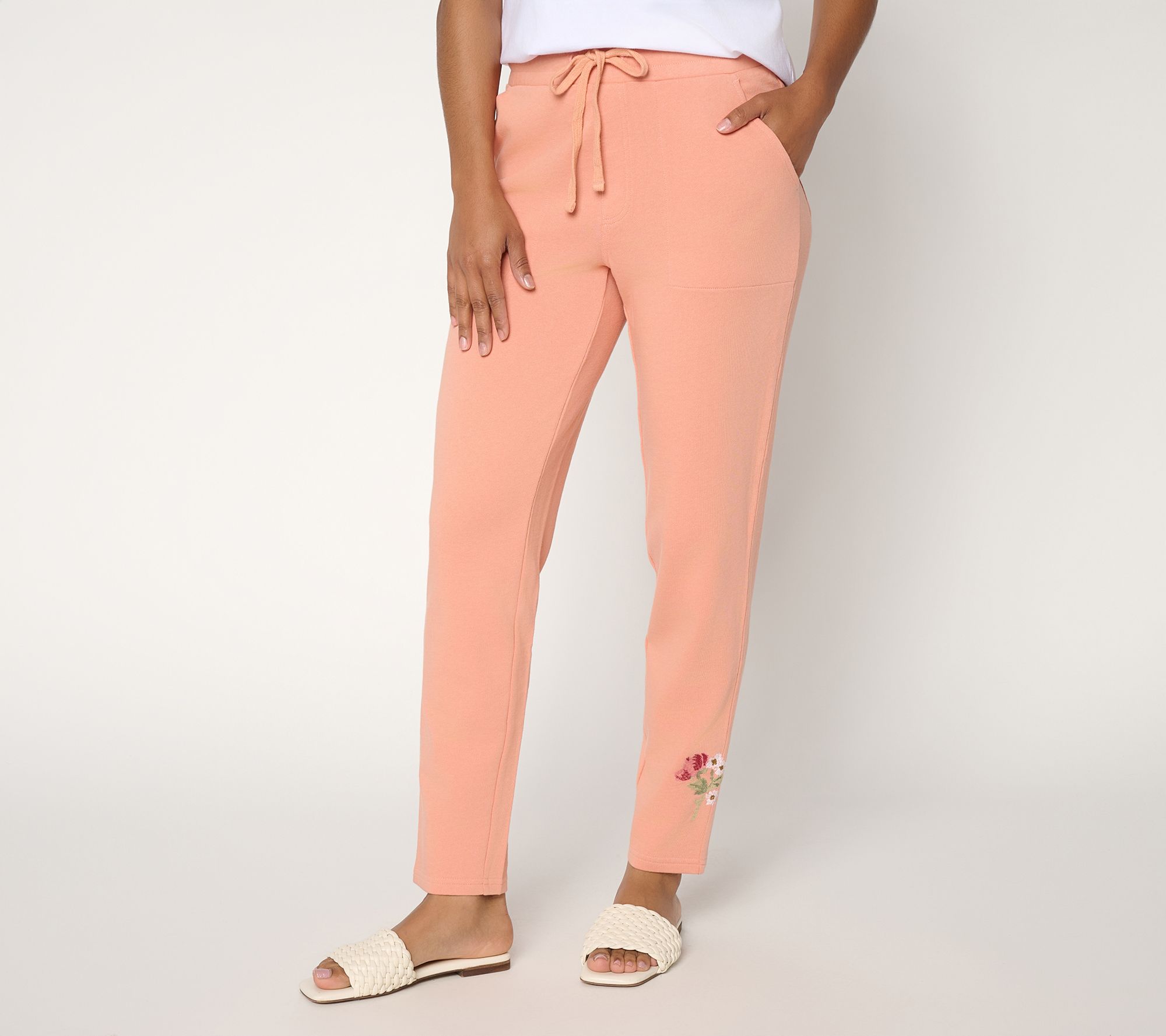 Ree by The Pioneer Woman Petite French Terry Ankle Pants