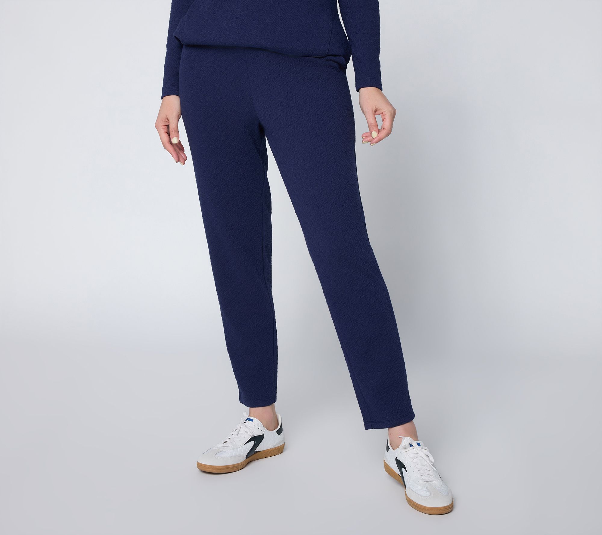 Joan Rivers Petite Jacquard Ankle Length Pull-On Pants