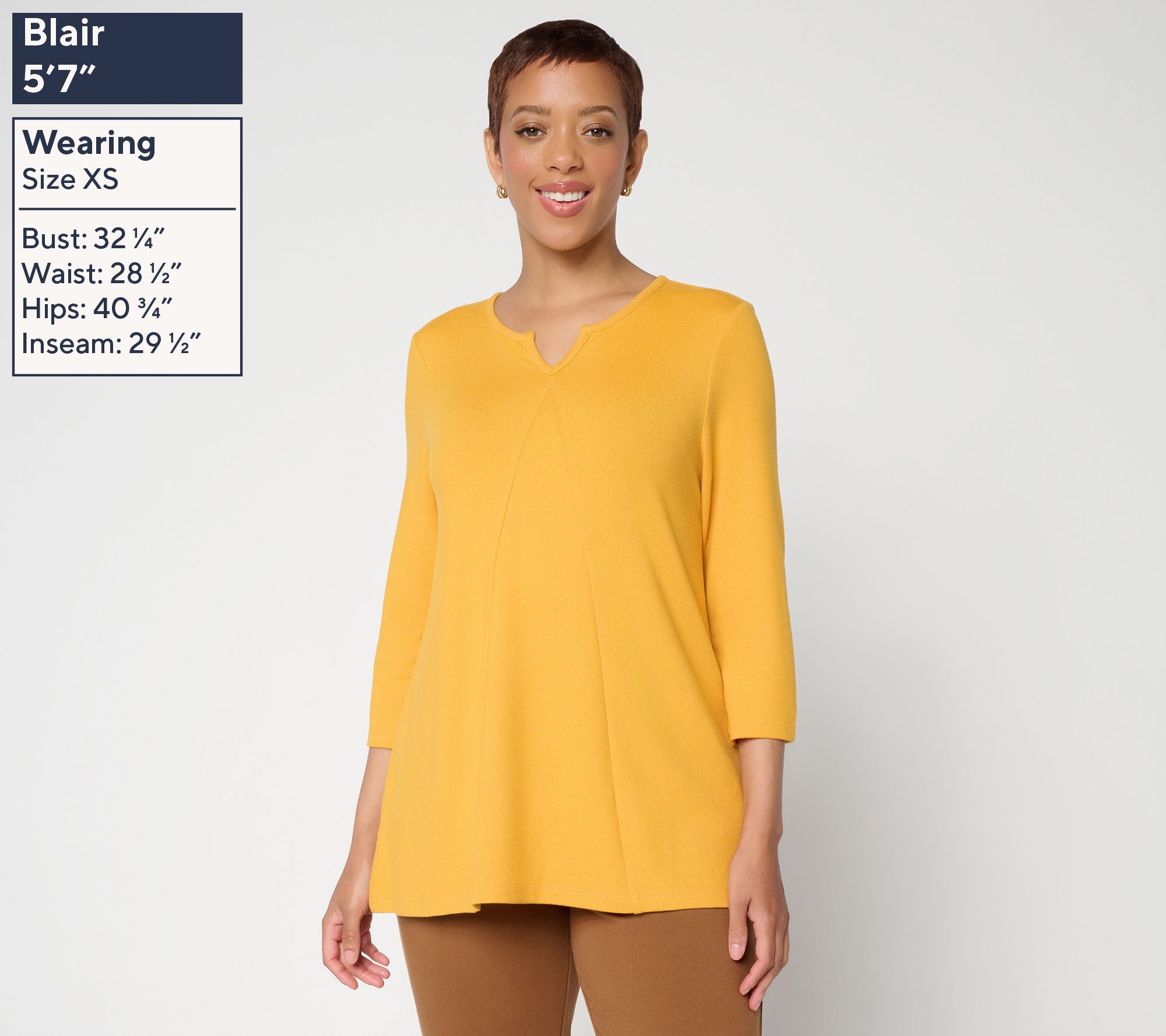 Denim & Co. Essentials Regular Heavenly Jersey Swing Tunic | QVC