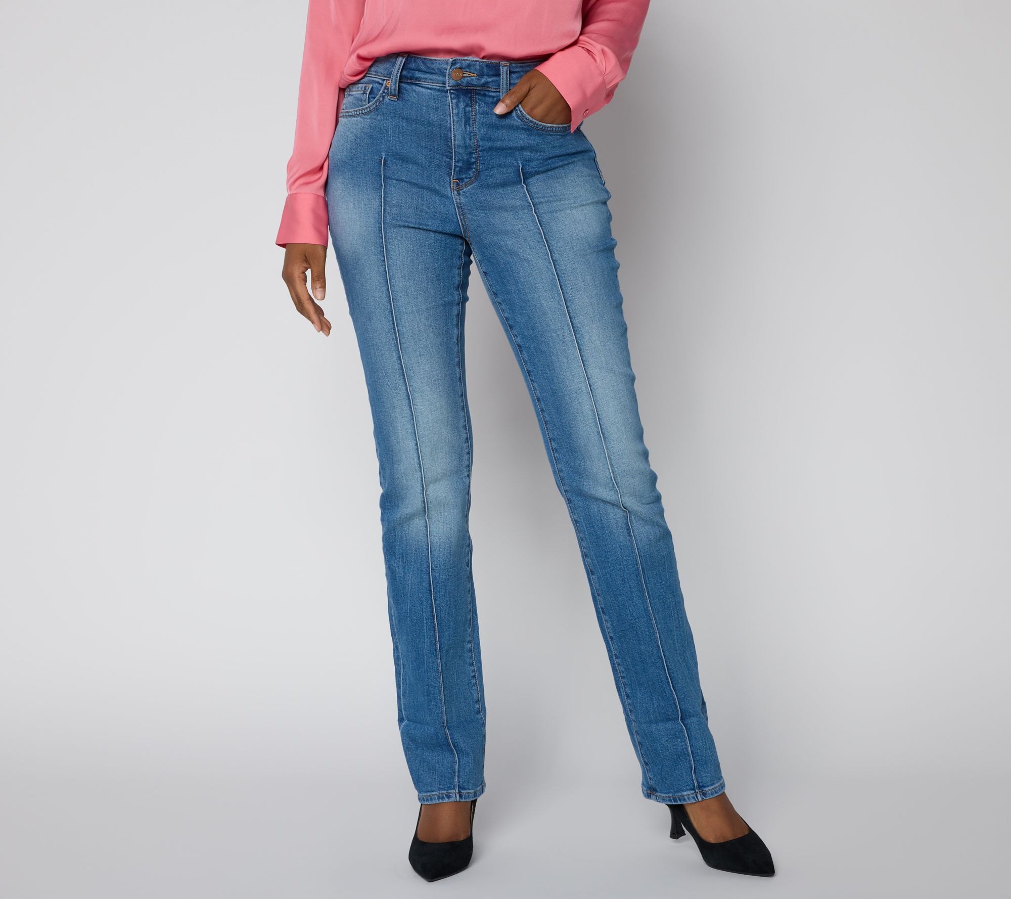 NYDJ Marilyn Straight Cuff Jean with Pintucks