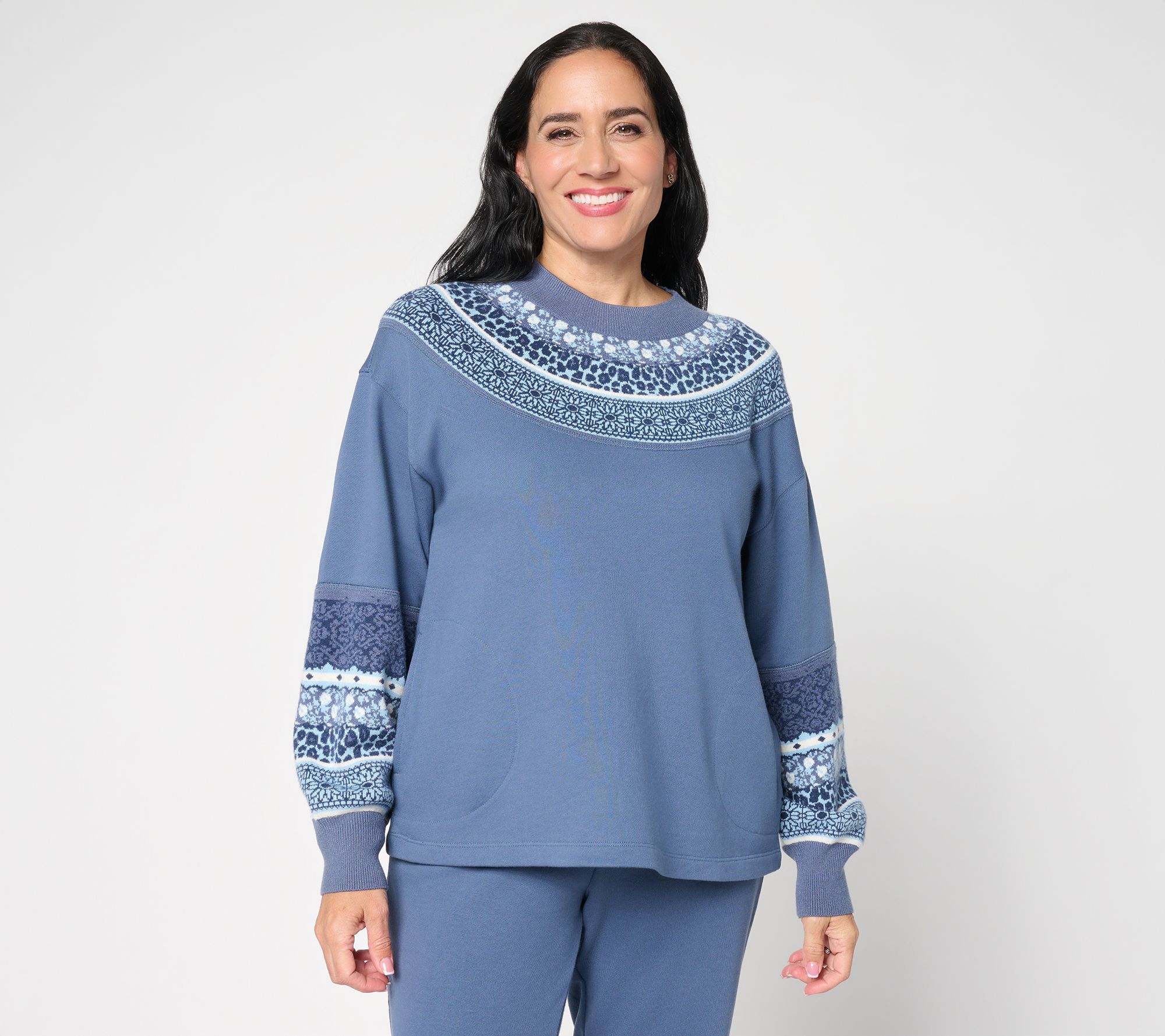 "As Is" LOGO by Lori Goldstein Mixed Media Sweatshirt