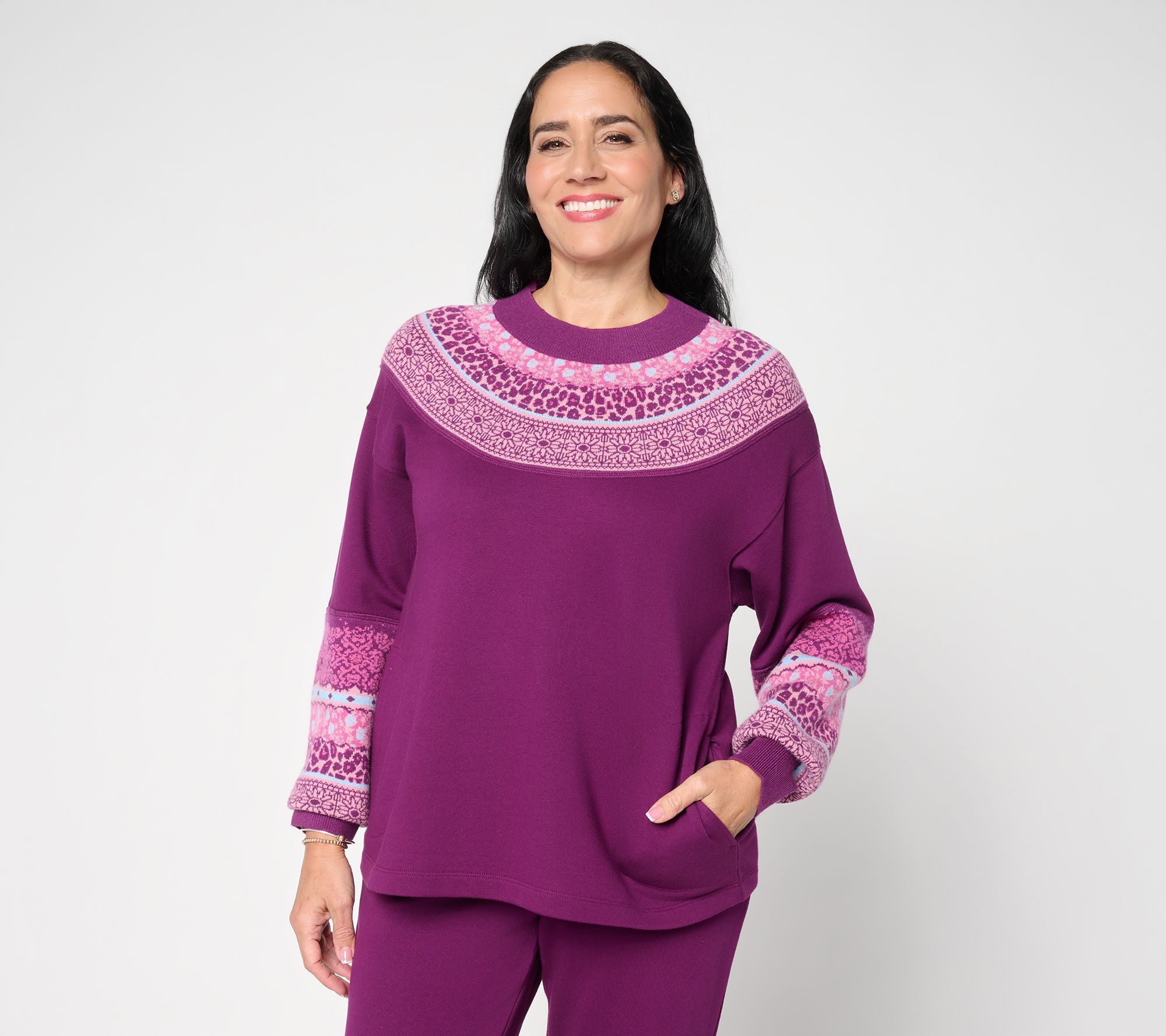 "As Is" LOGO by Lori Goldstein Mixed Media Sweatshirt