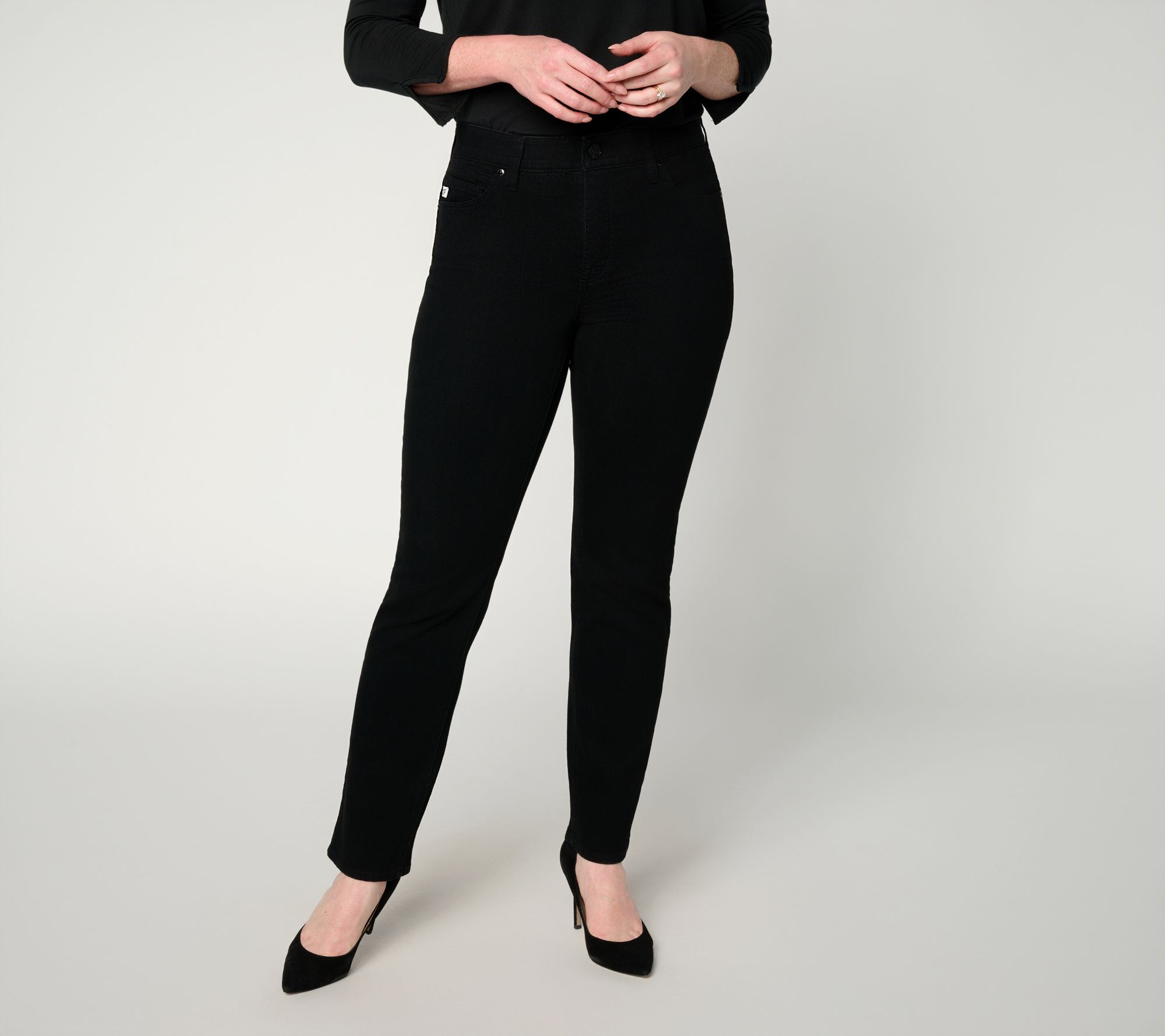 "As Is" Seven7 Jeans Uplifter Straight Leg Jeans - Black