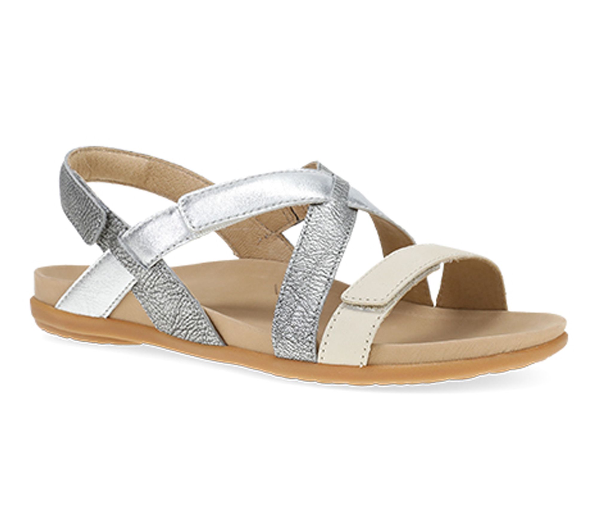 Dansko Jacklyn Silver Multi Leather Sandal