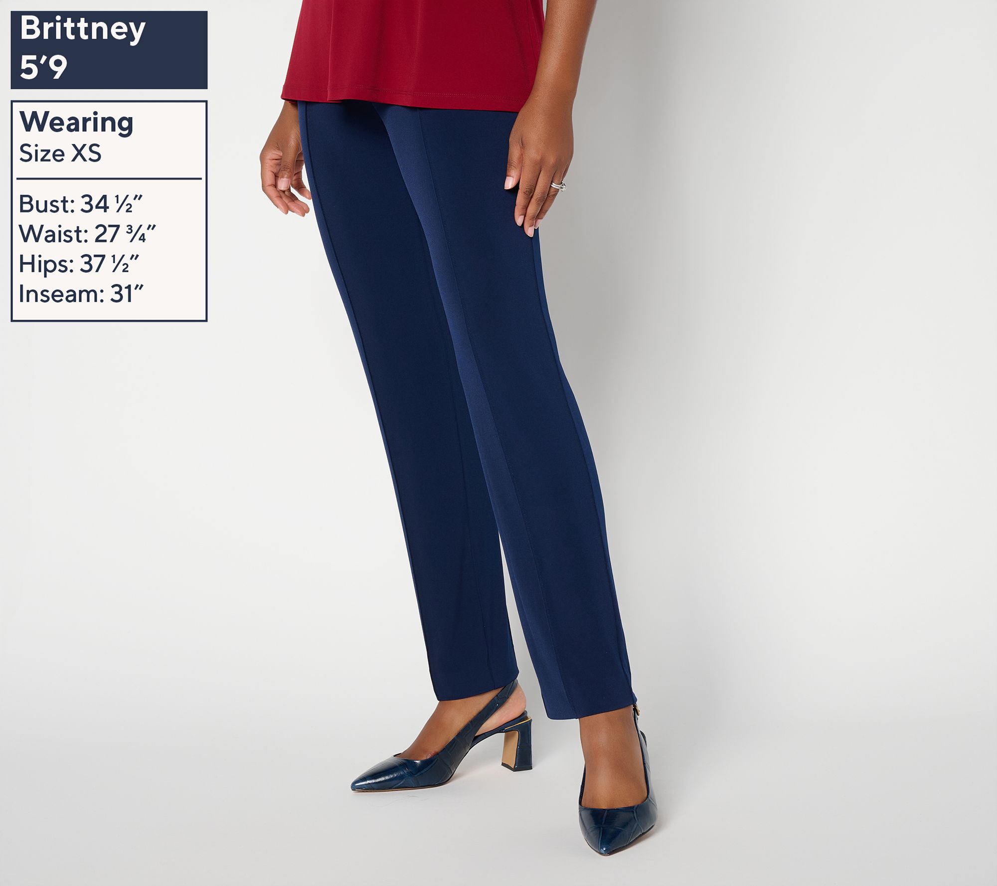 Susan Graver Regular Liquid Knit Straight Leg Pants | QVC