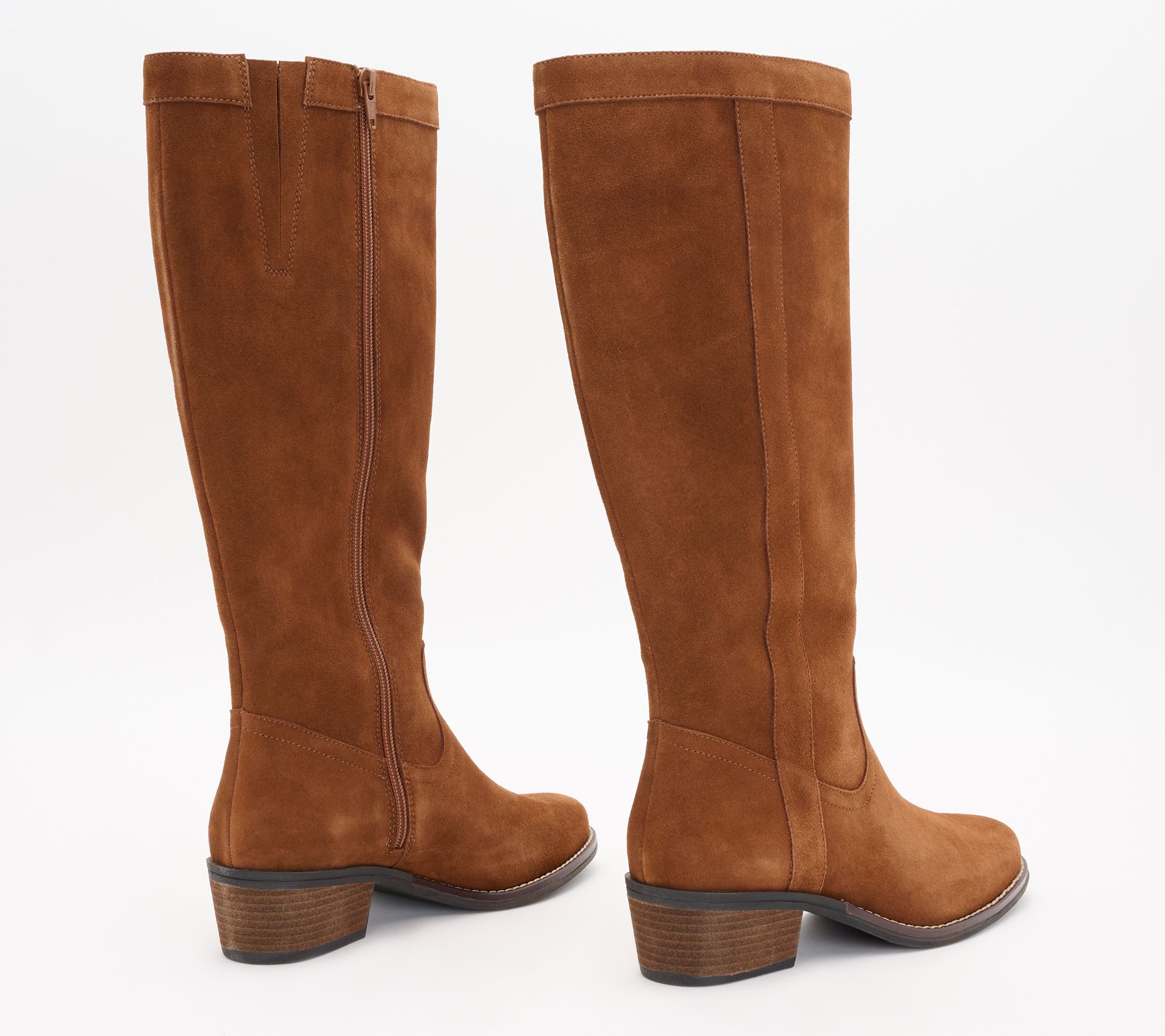 White Mountain Tall Shaft Leather Boot-Altitude - QVC.com