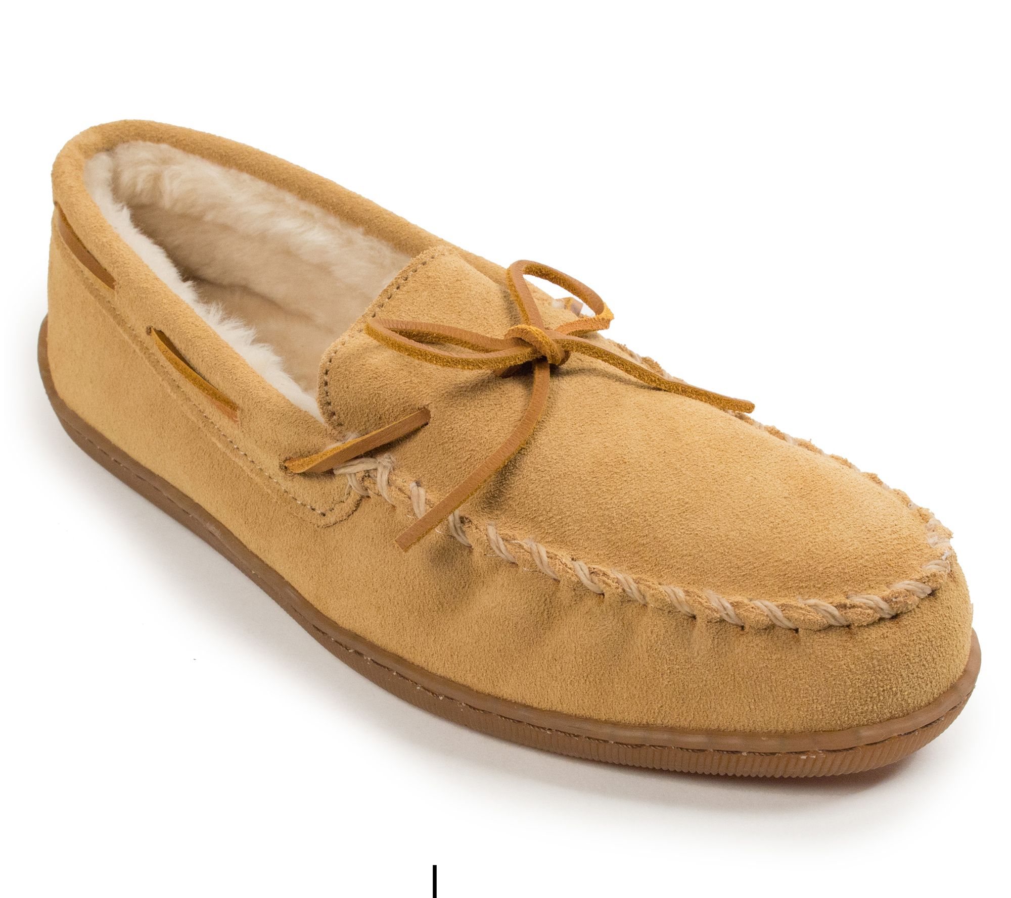 Minnetonka Men's Pile Lined Hardsole Slippers -XL