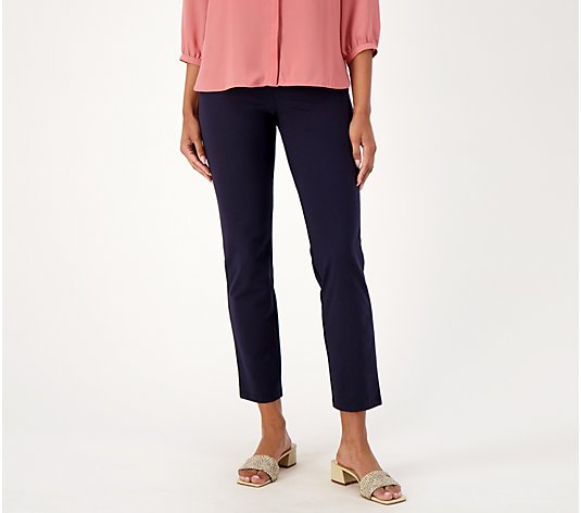 Women with Control Cotton Jersey Pull On Slim Pants