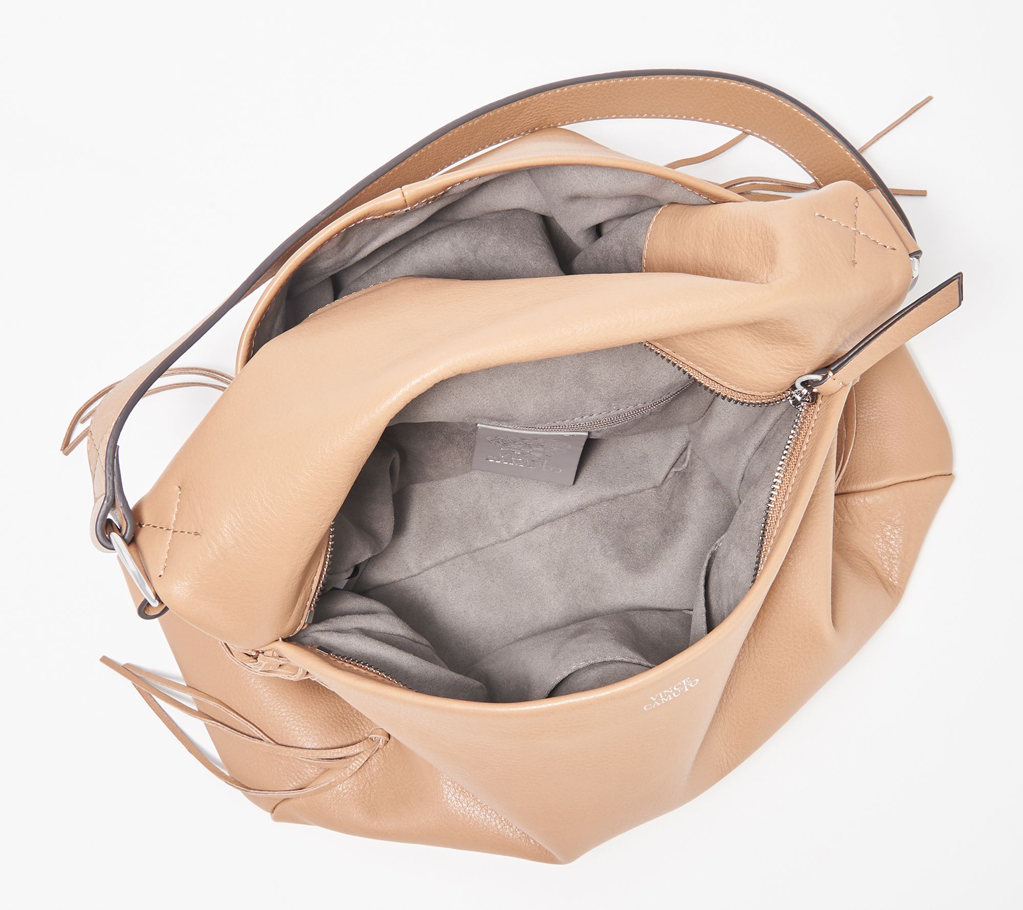 Vince Camuto Pebble Leather Shoulder Bag - Jayde - QVC.com