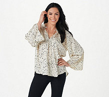  Bishop + Young Printed Satin Willow Blouse - A382724