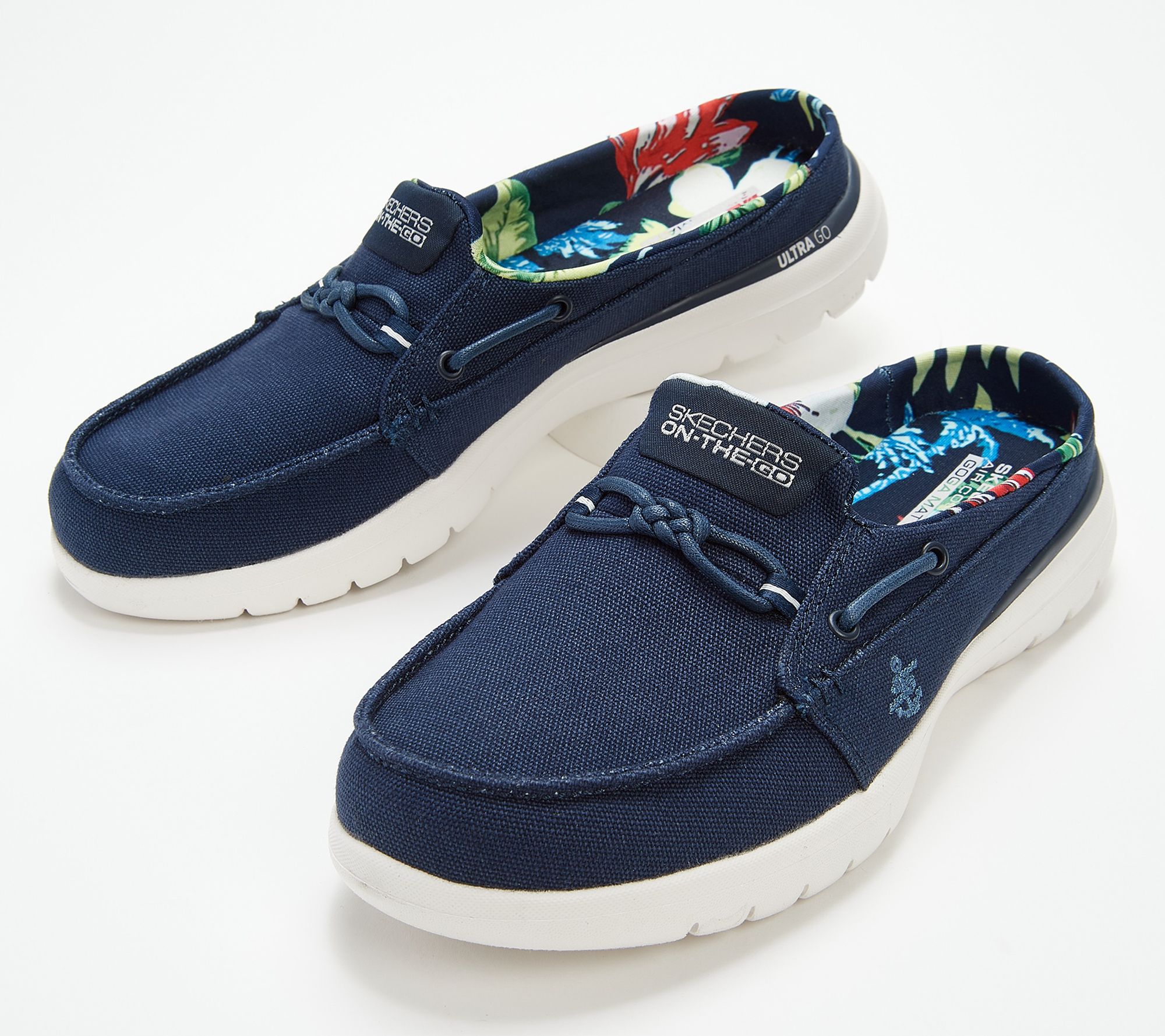 Skechers On-the-GO Washable Open Back Moccasins - Saltwater