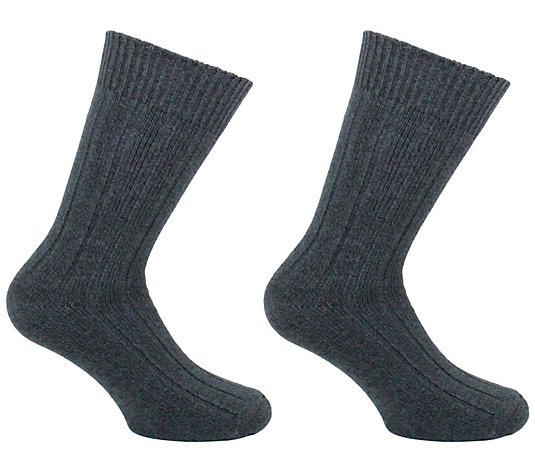 Norfolk 2PK Cotton/Rayon Made From Bamboo Blend Ladies Socks