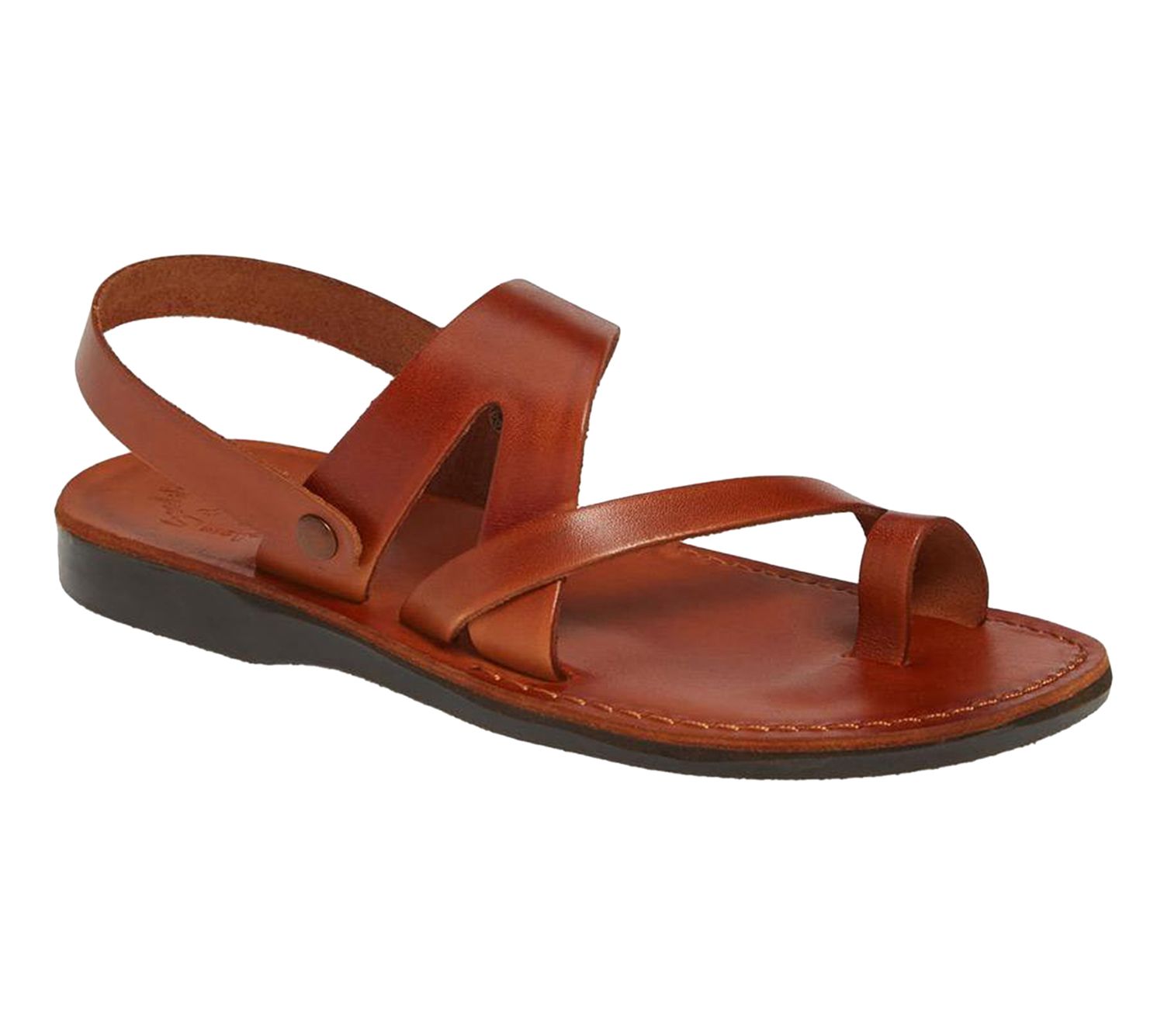 mens leather strap sandals