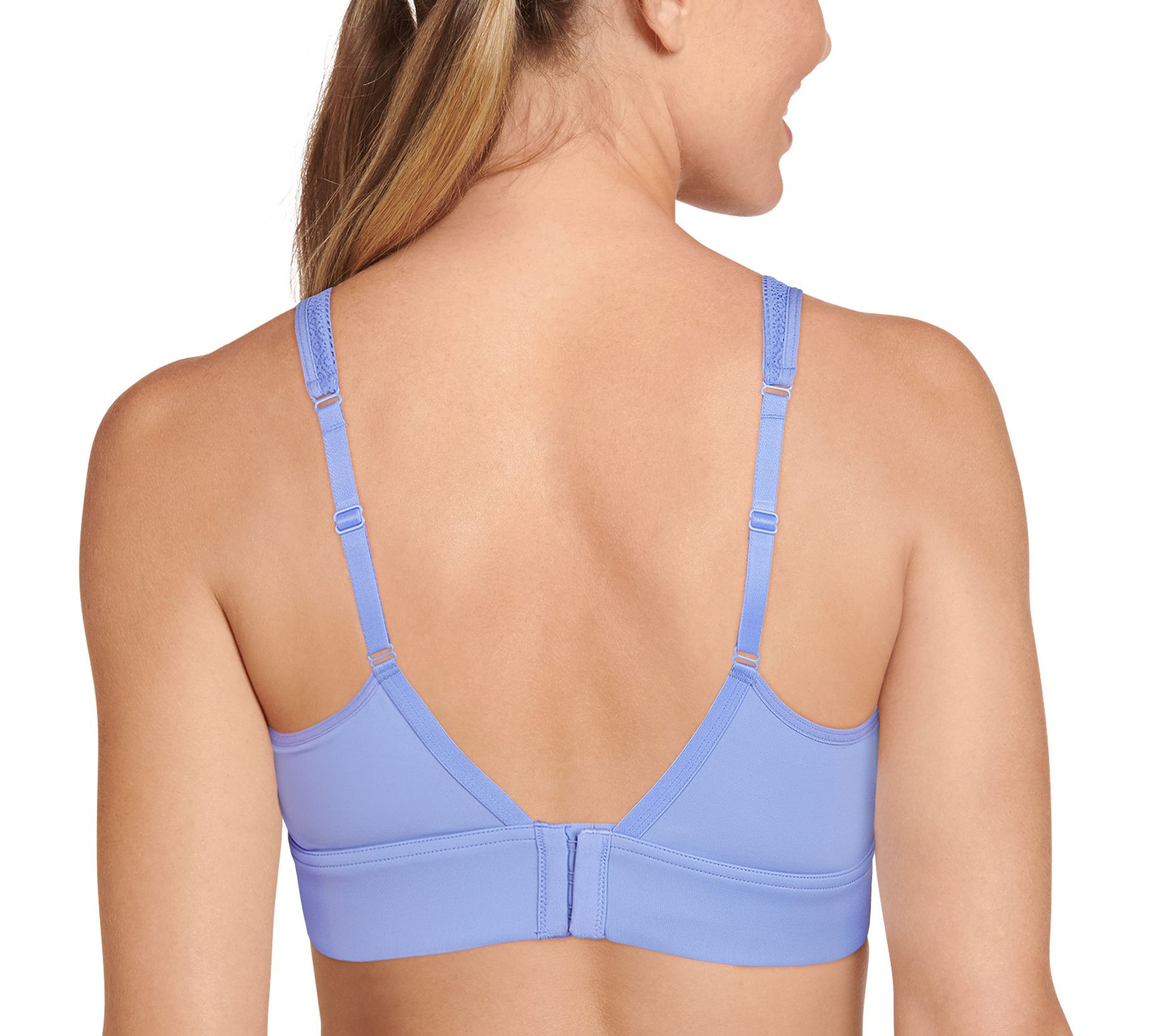 Barely Breezies Set of 2 Underwire Mesh Bras on QVC 