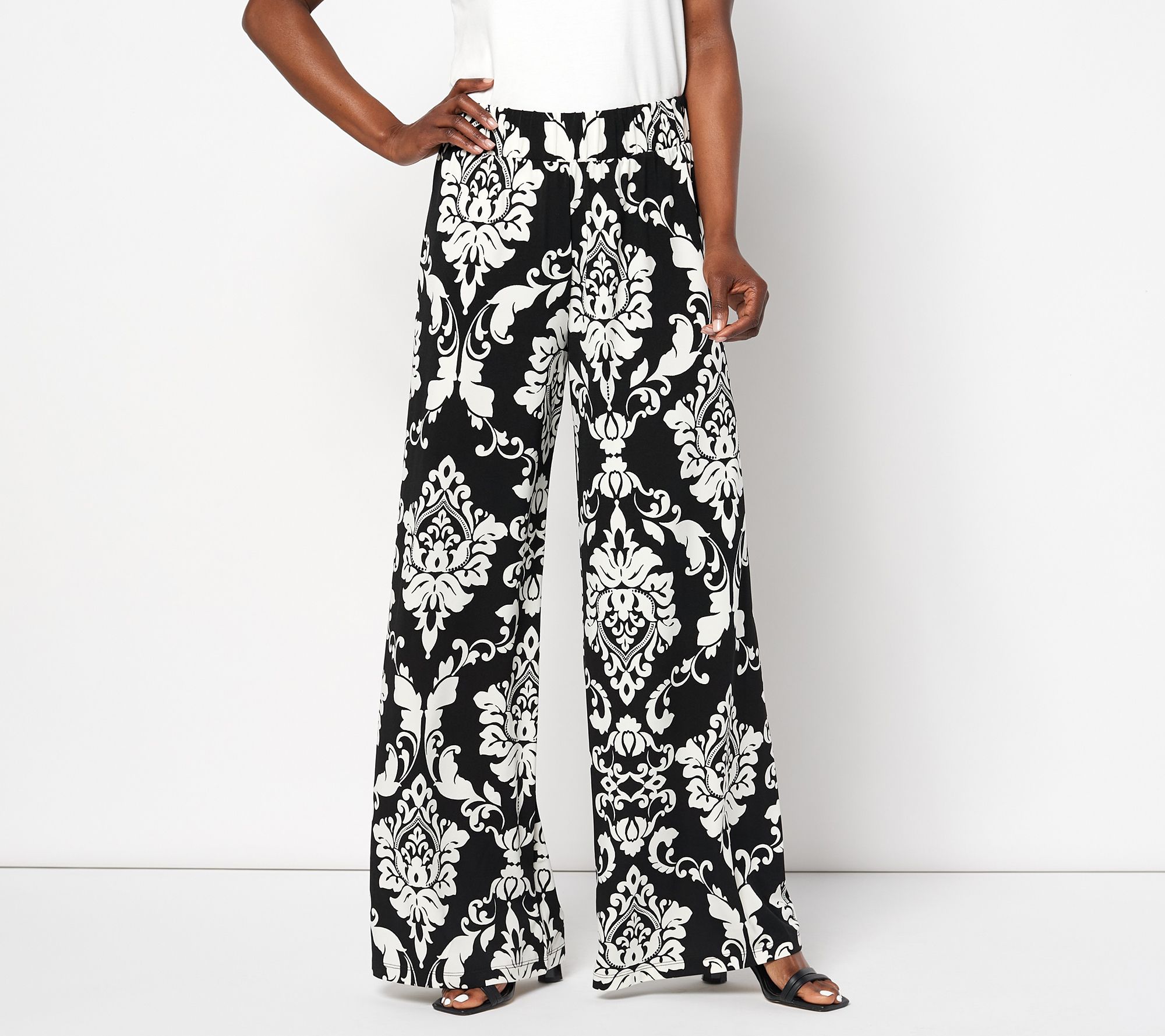 Attitudes by Renee Global Illusions Regular Printed Pants