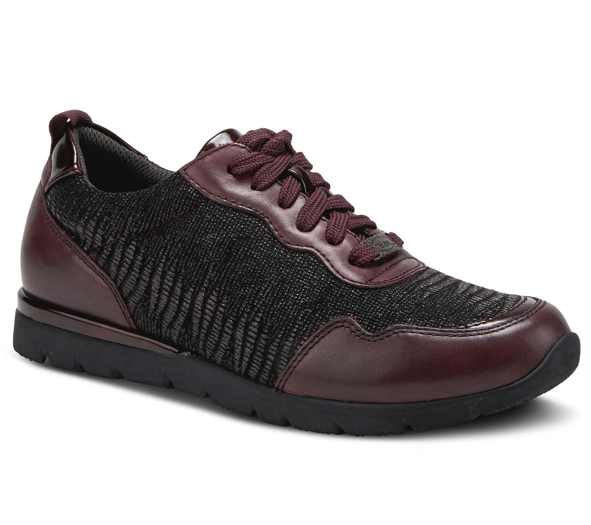 Spring Step Lace Up Leather Sneakers - Nylla - QVC.com