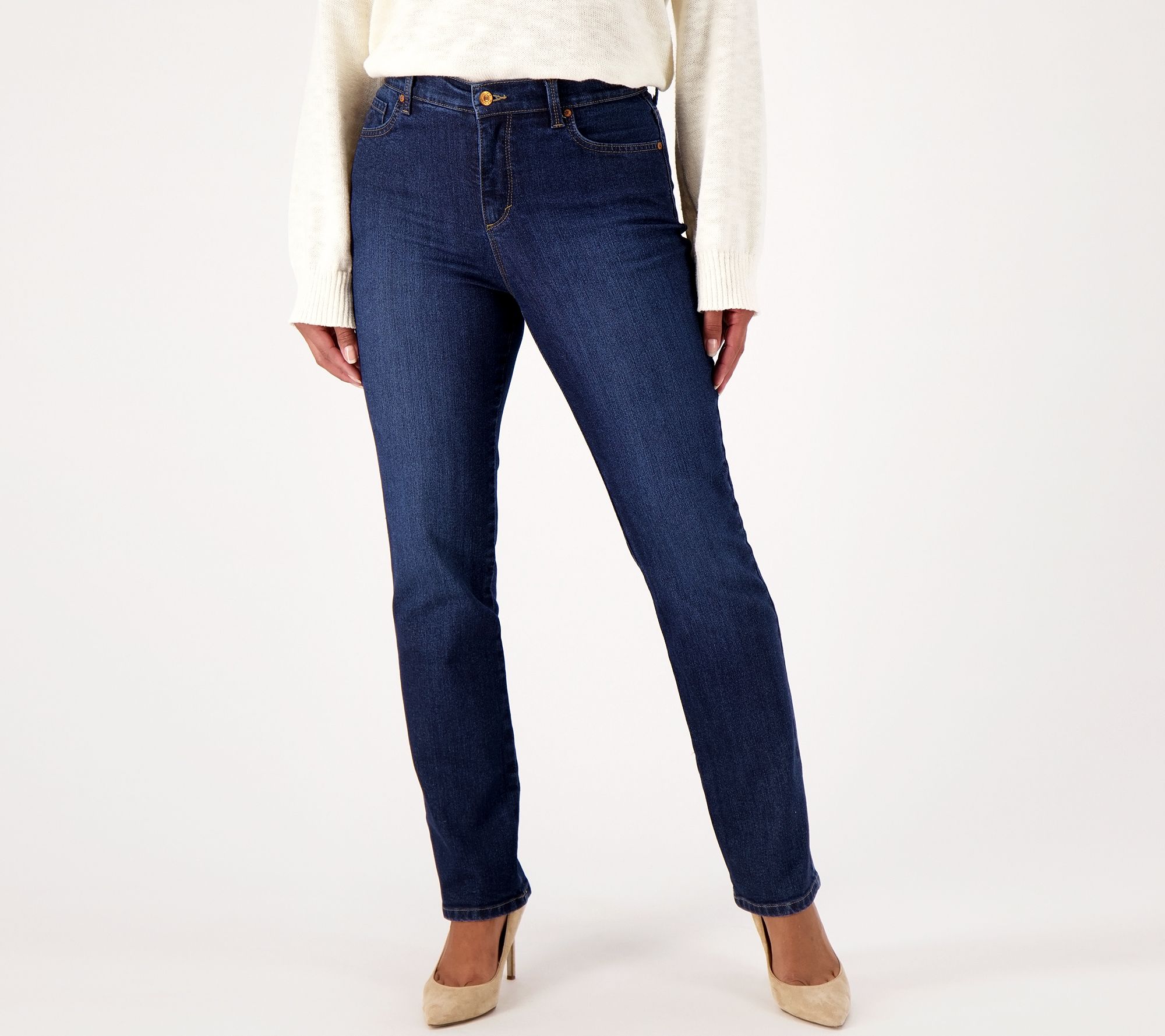 Gloria Vanderbilt Women's Plus Size Amanda High Rise Boot Cut Jean, Black  Rinse at  Women's Jeans store