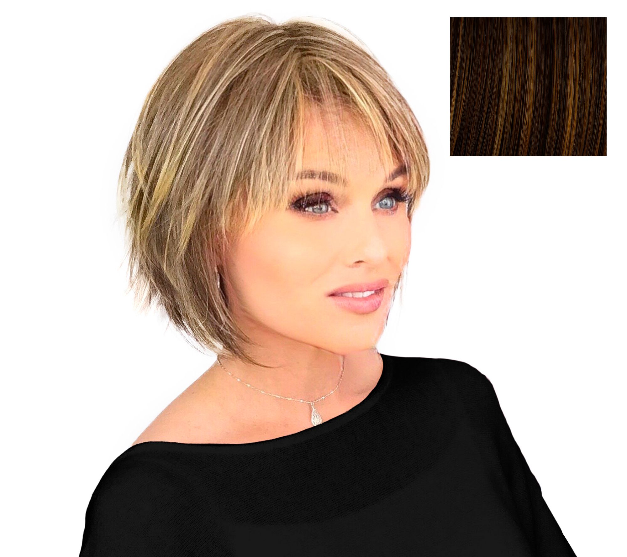 BoBページ♪ Textured Fringe Bob Wig by Hairdo | HF Synthetic – Wigs.com