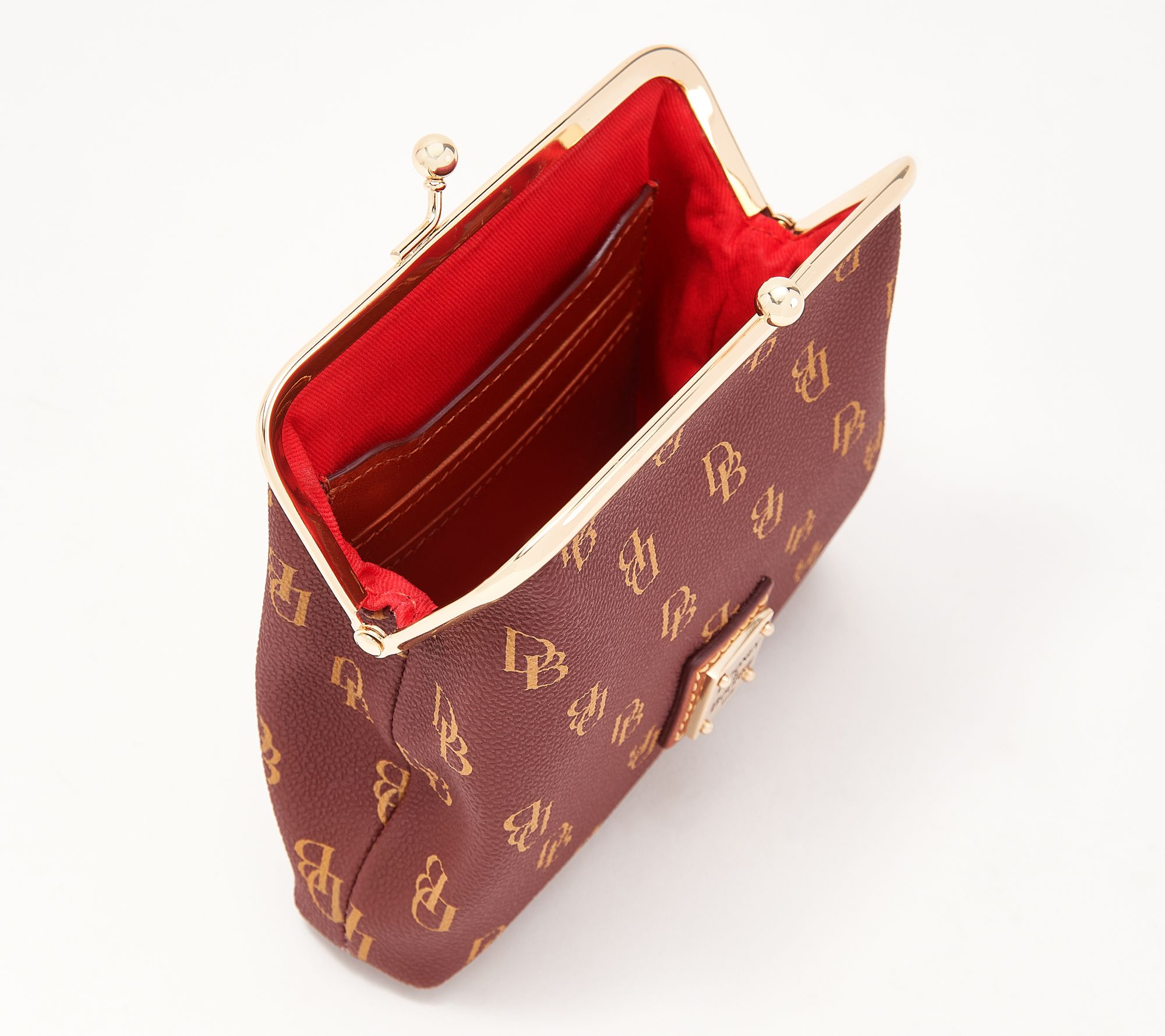 "As Is" Dooney & Bourke Large Framed Kisslock Coin Purse