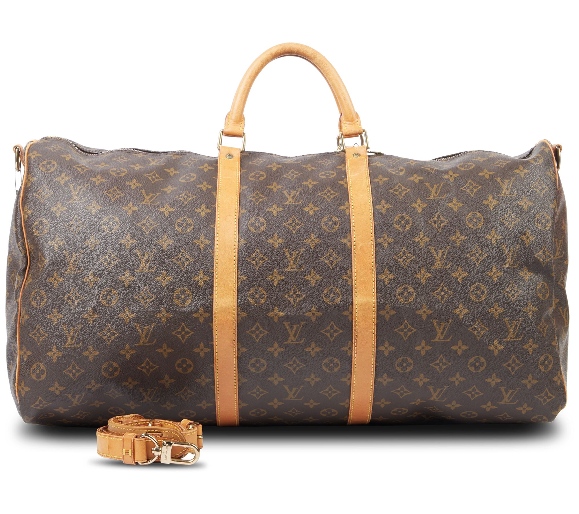 Pre-Owned Louis Vuitton Keepall Bandouliere Monogram 60 Brown