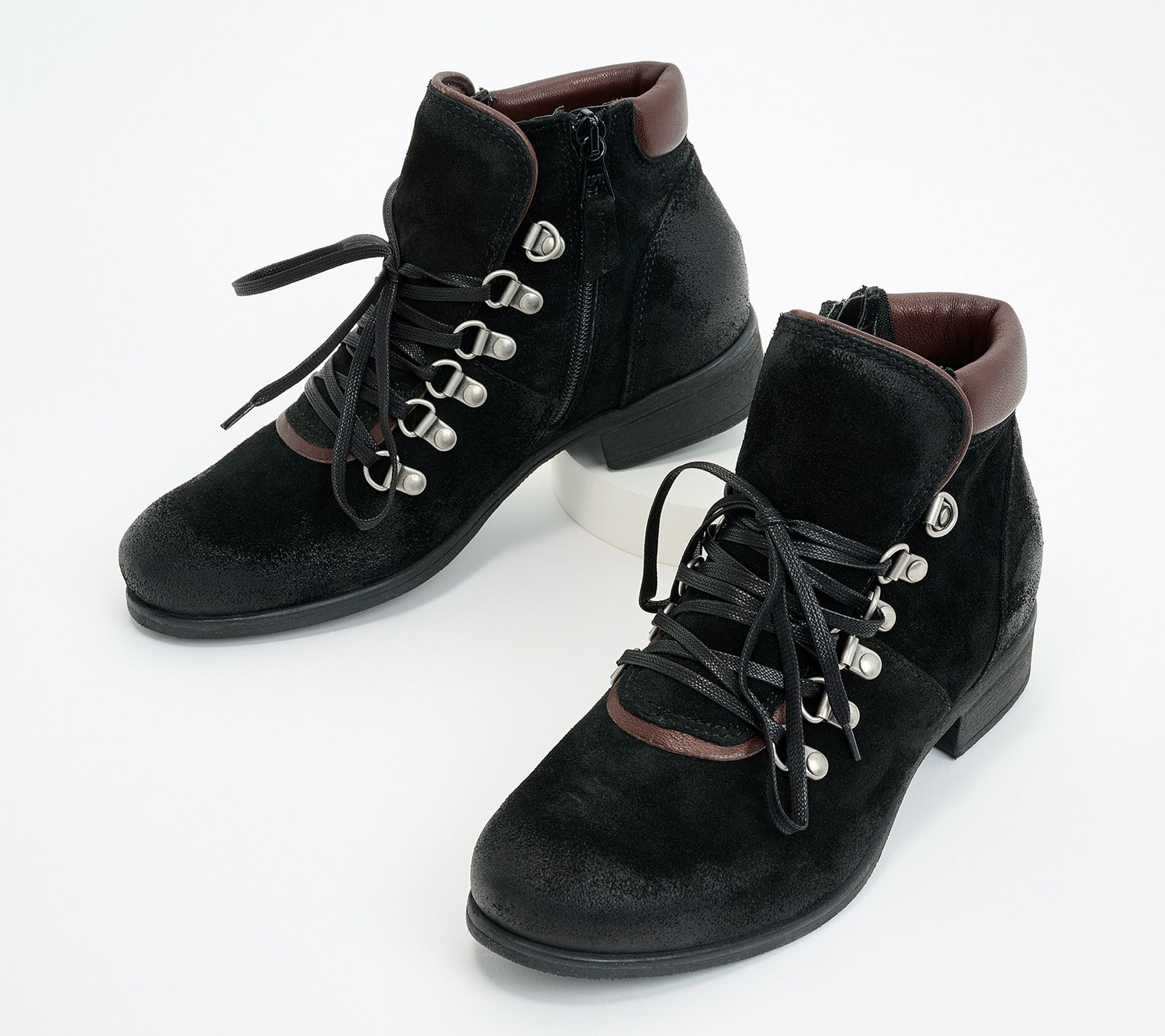 Miz Mooz Leather Lace-Up Boots - Steffy