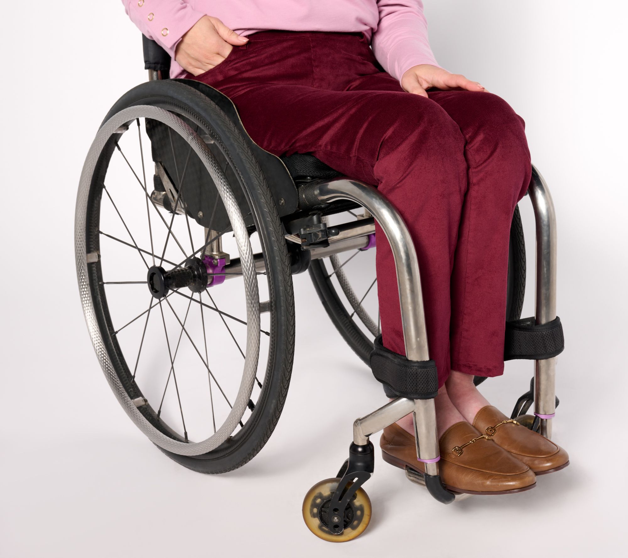 Denim & Co. Adaptive Slim Straight CorduroyPant Wheelchair Fit