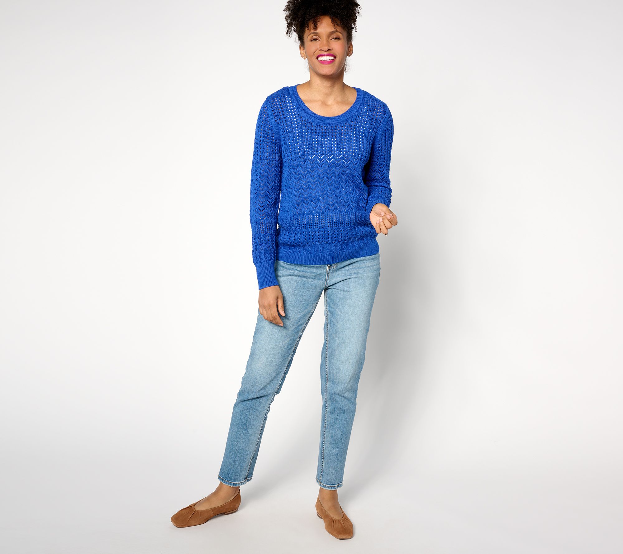 Issa Take Over Crochet Coverup Jumpsuit  Denim Blue – Village me Vintage  Boutique