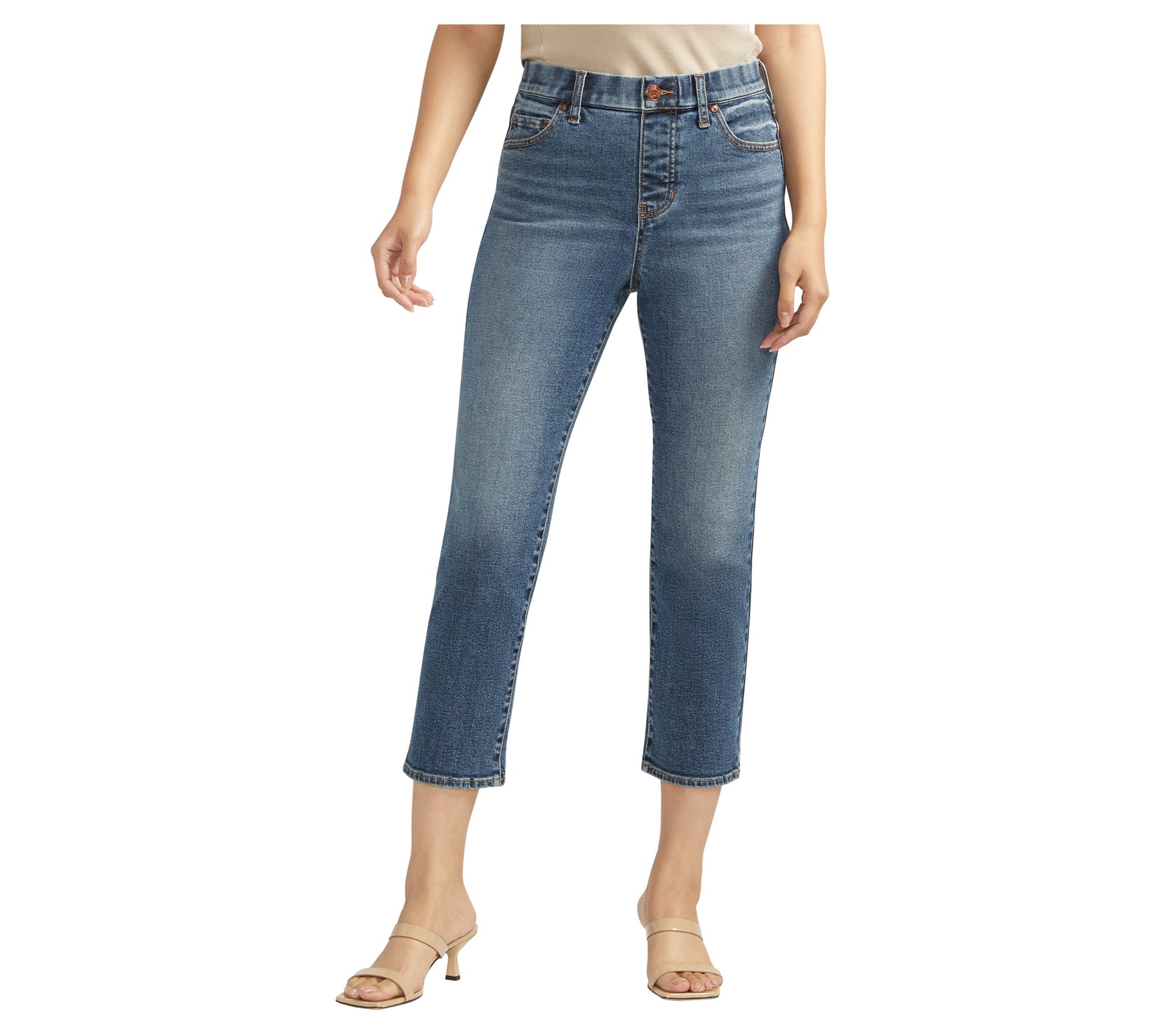 JAG Valentina High Rise Straight Cropped Jeans - SAT380