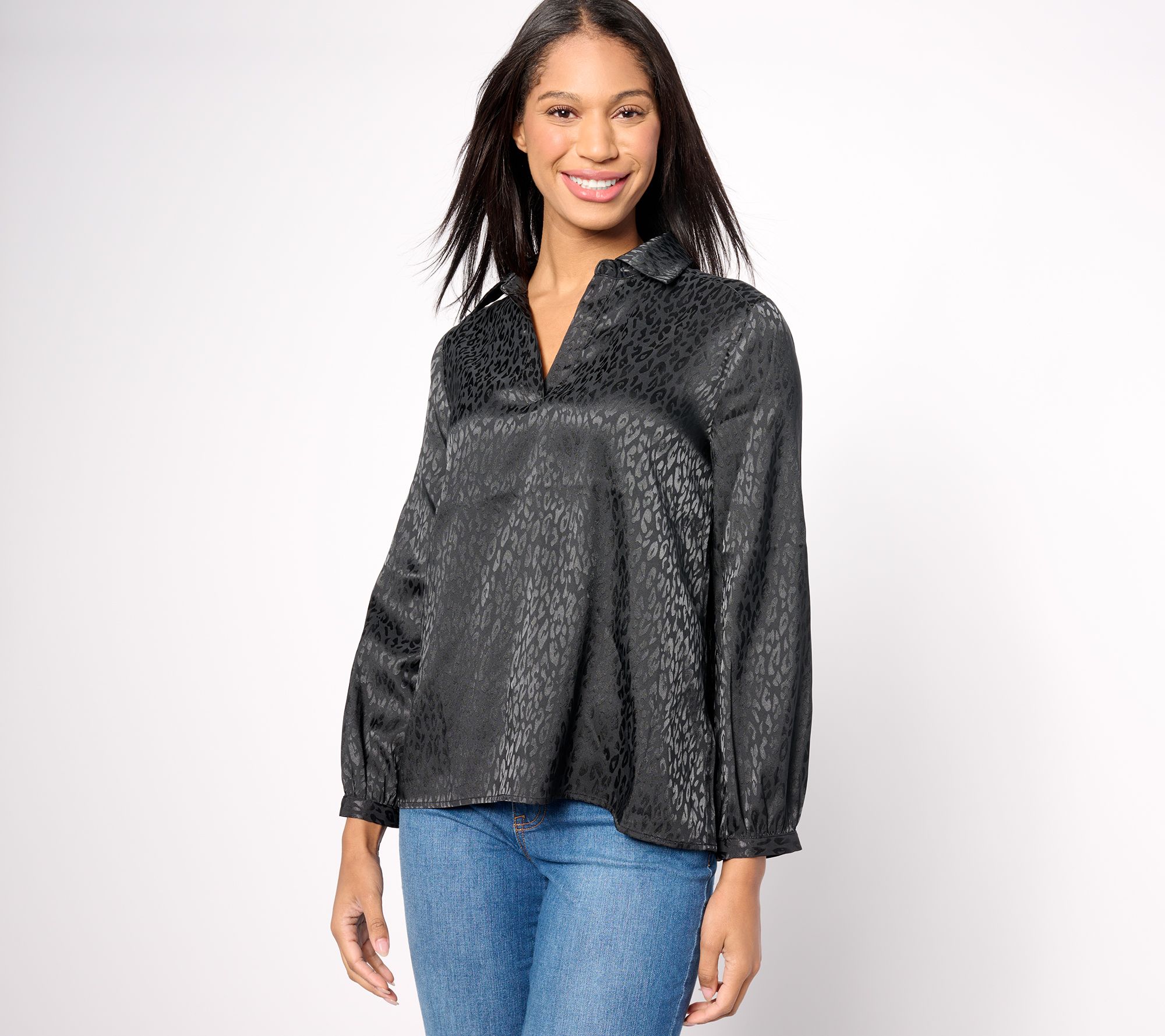 "As Is" Attitudes by Renee Satin Jacquard Top