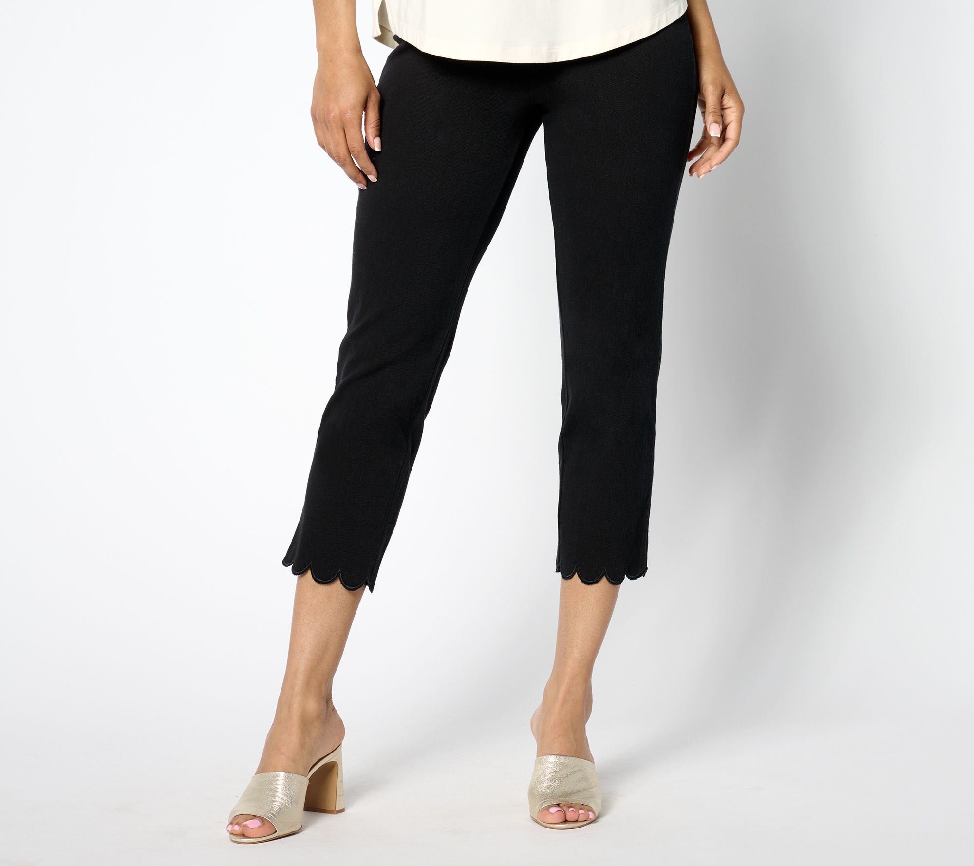 "As Is" Women with Control Prime Stretch Reg Denim Crop Pants