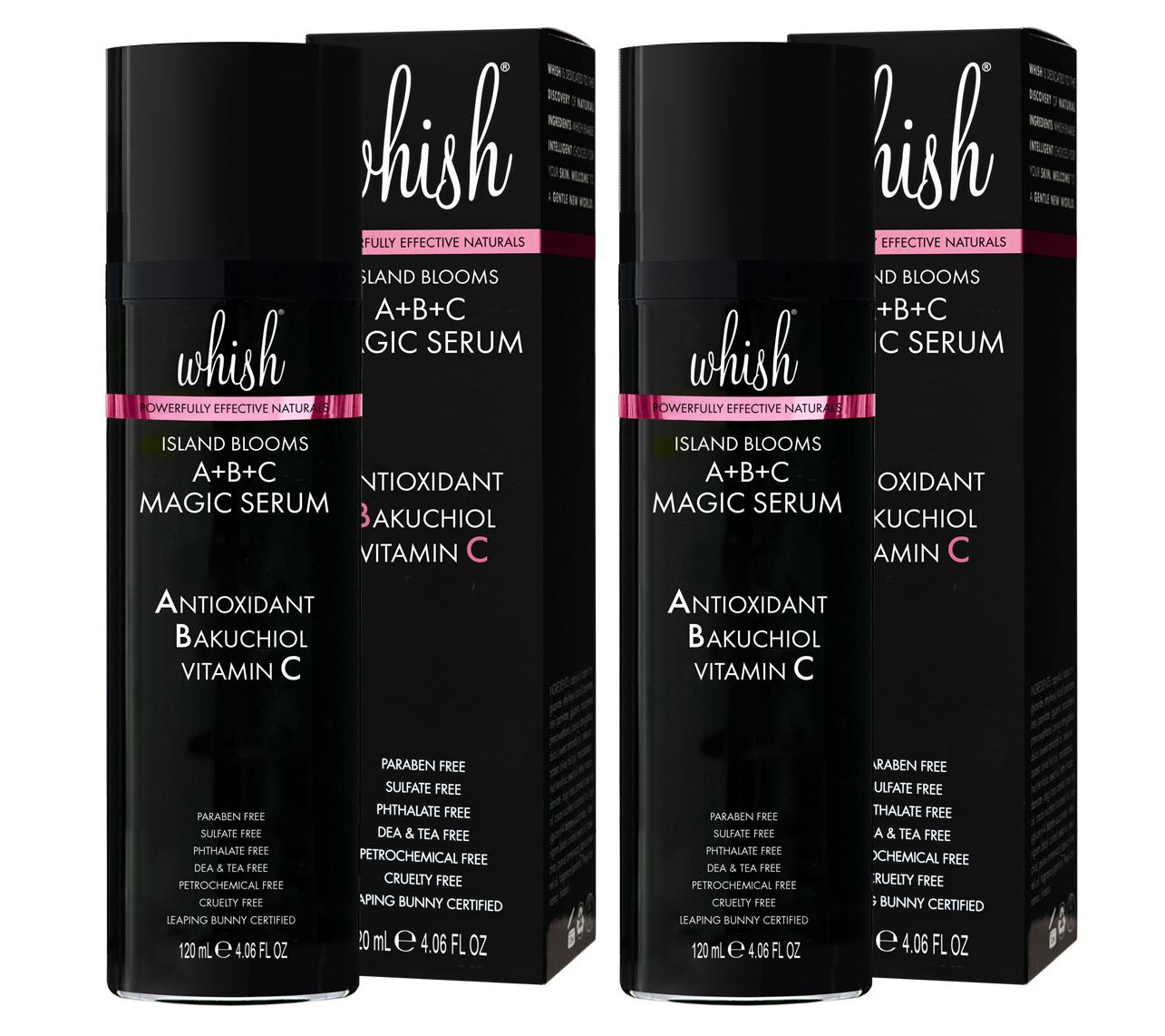 Whish A+B+C Magic Body Serum 4oz Duo