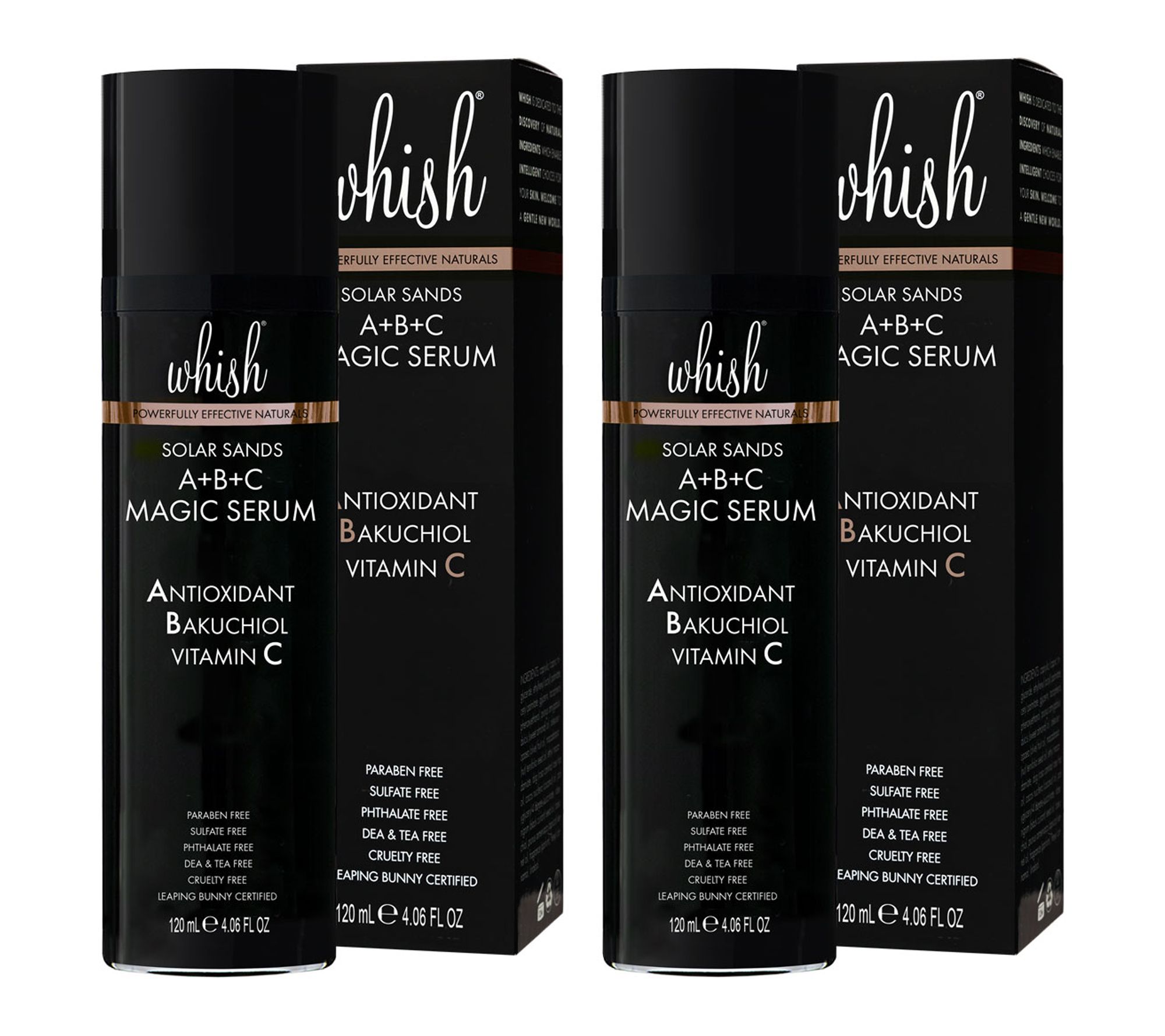 Whish A+B+C Magic Body Serum 4oz Duo