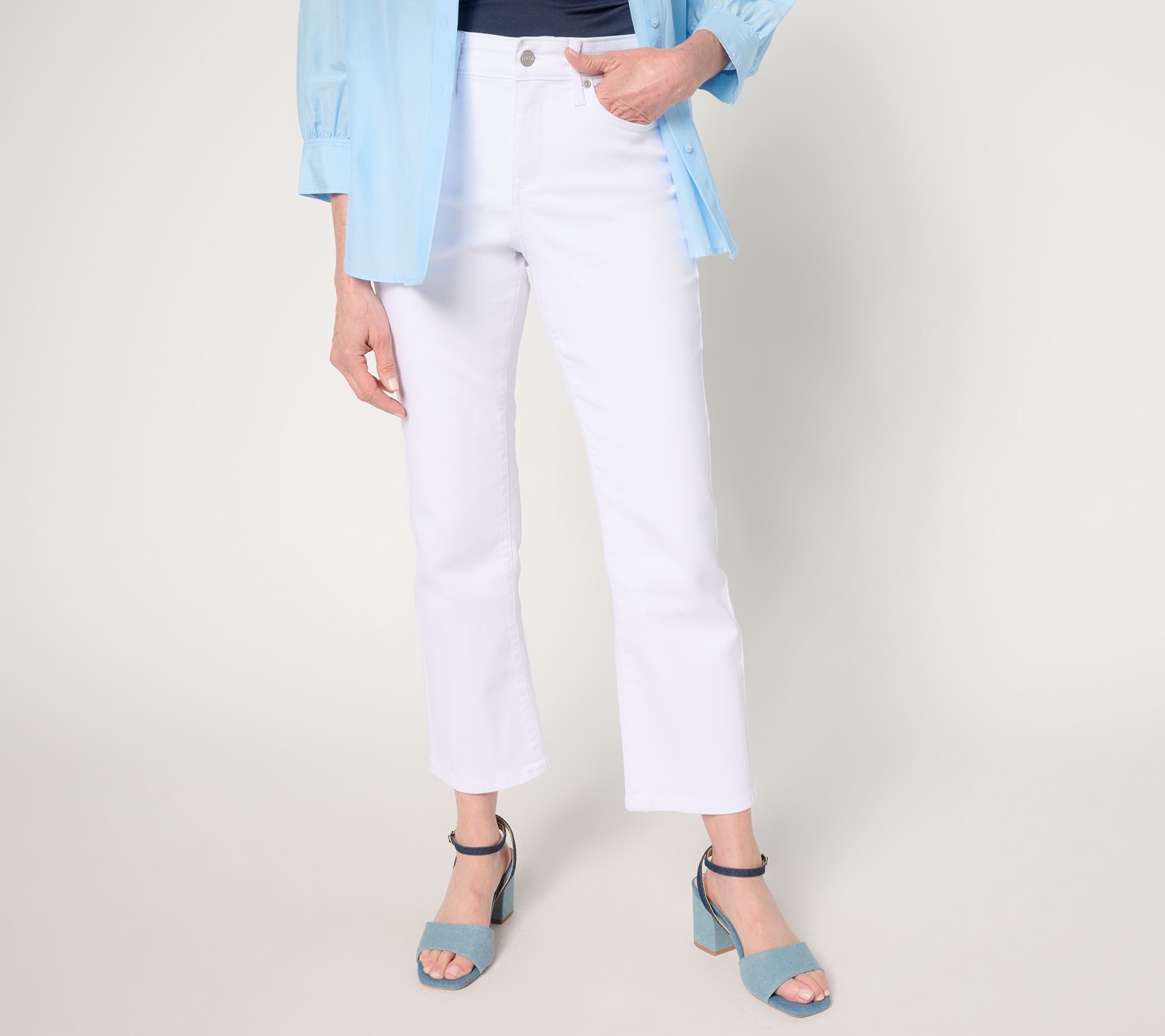 NYDJ Ellison Petite Straight Leg Ankle Jean with Cool Embrace