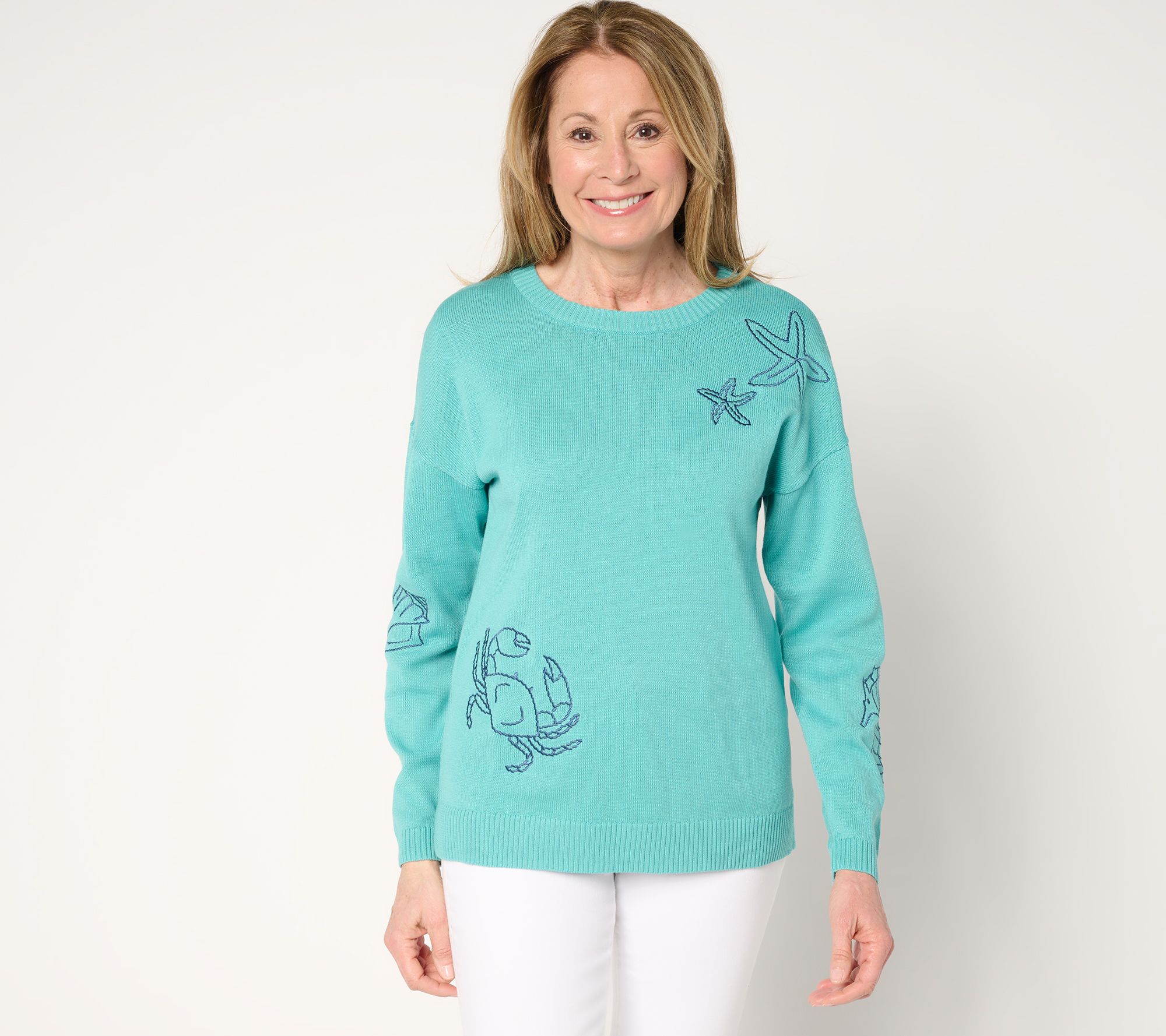"As Is" Belle Beach by Kim Gravel Sea la Vie Sketch Sweater