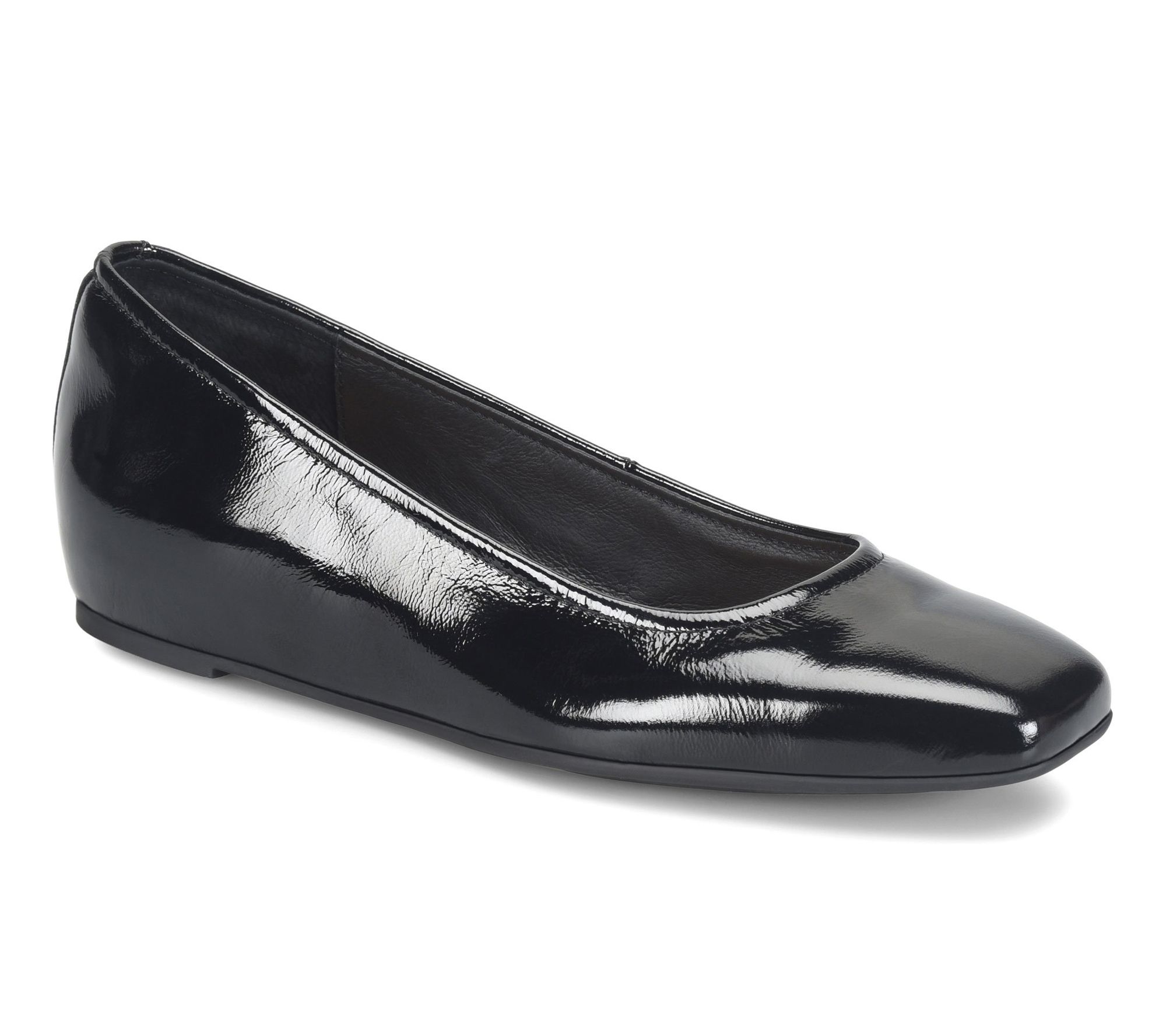 Sofft Hidden Wedge Leather Ballet Flat - Poppy