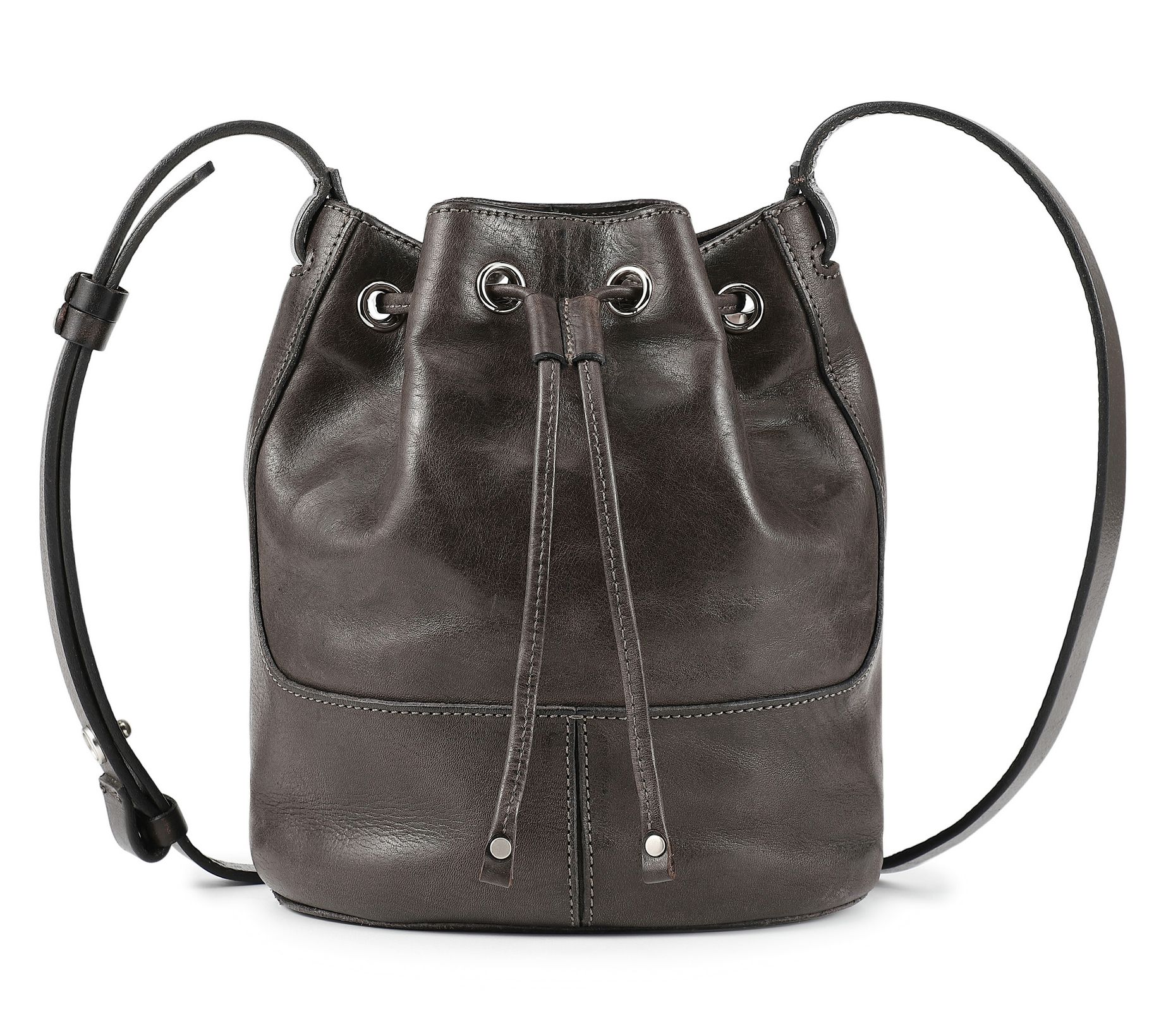 Old Trend Crocus Convertible Leather Bucket Shoulder Bag
