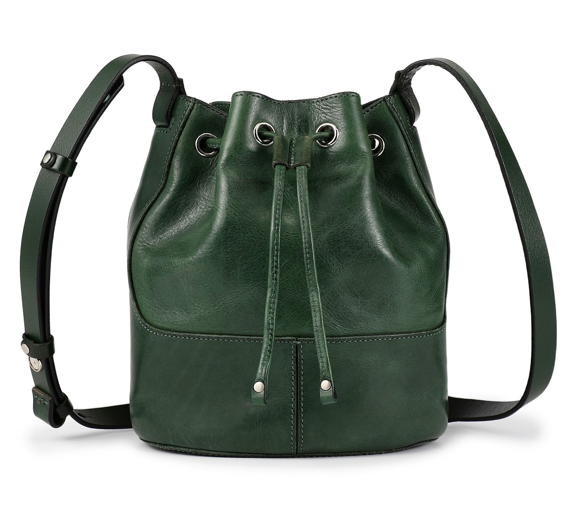 Old Trend Crocus Convertible Leather Bucket Shoulder Bag