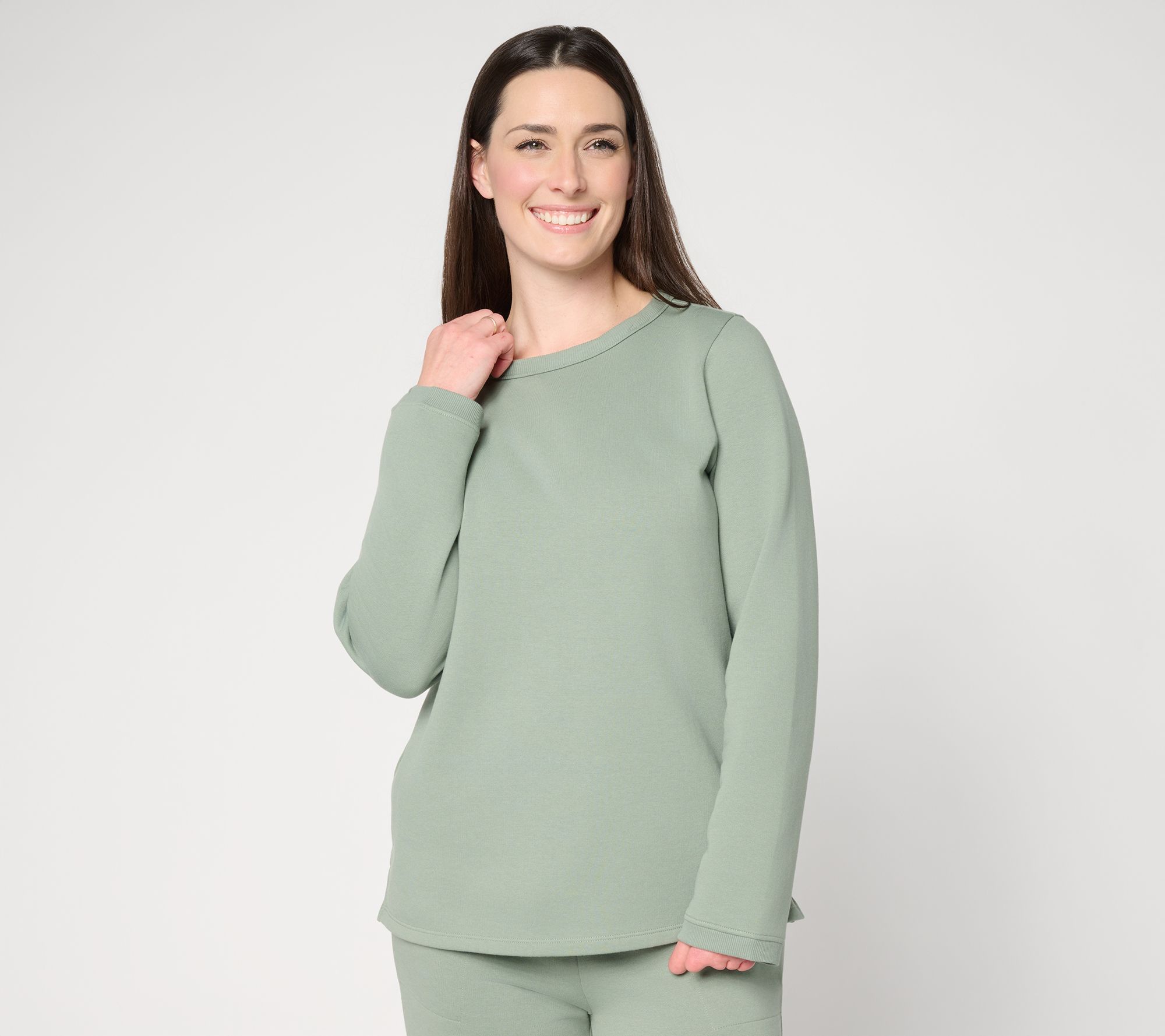 Susan Graver CloudSoft Fleece Top in Prints and Solids