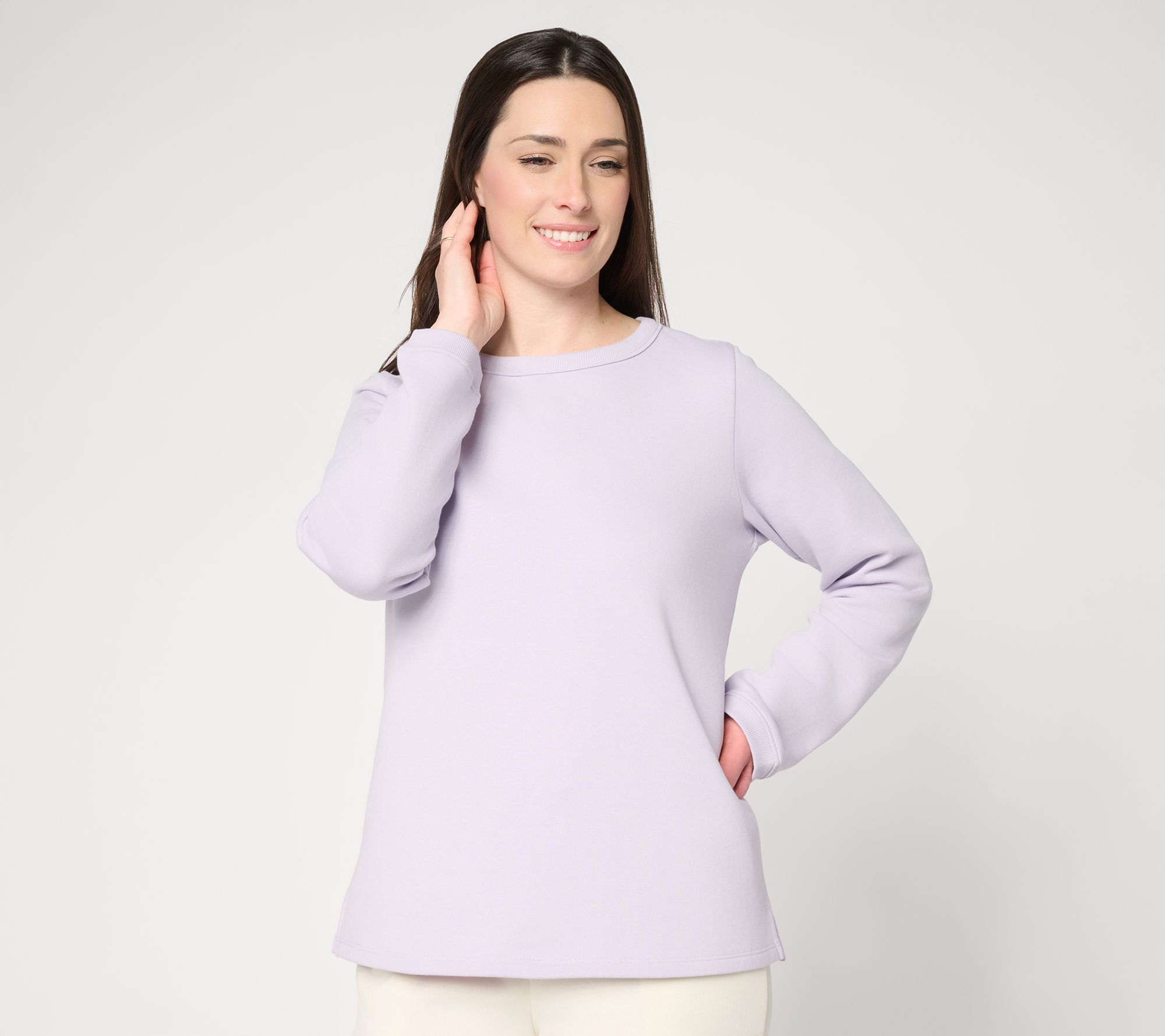 Susan Graver CloudSoft Fleece Top in Prints and Solids
