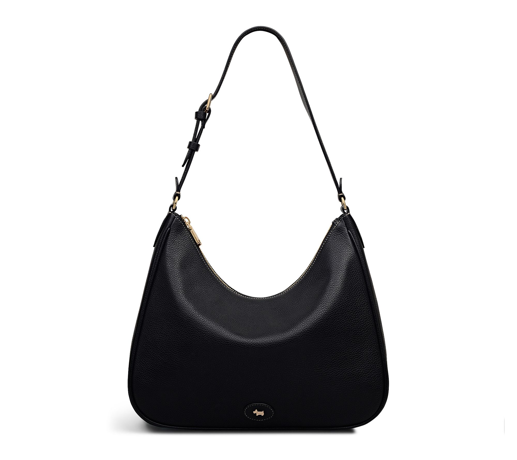 Radley Heath Crescent Large Zip Top Leather Shoulder Bag