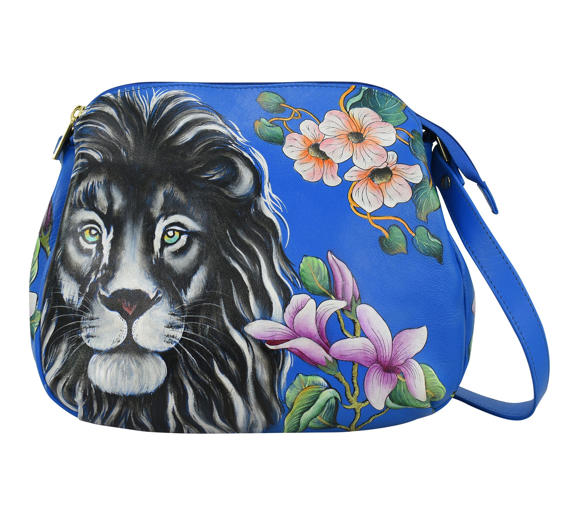 Anushcka Painted Leather Multi- Compartment Medium Bag