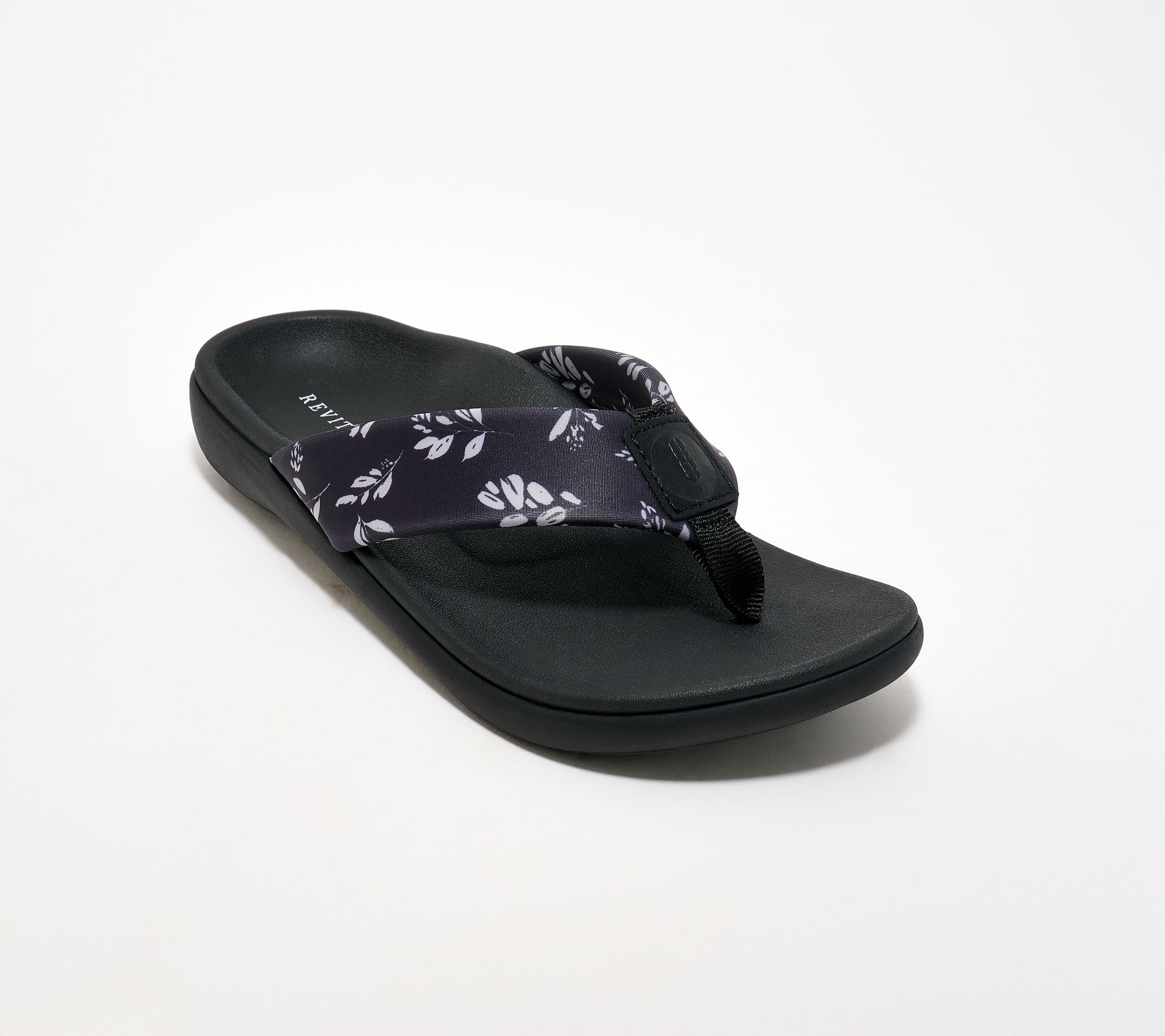 Revitalign OrthoticFloral Thong Sandals - Dahlia Botanical