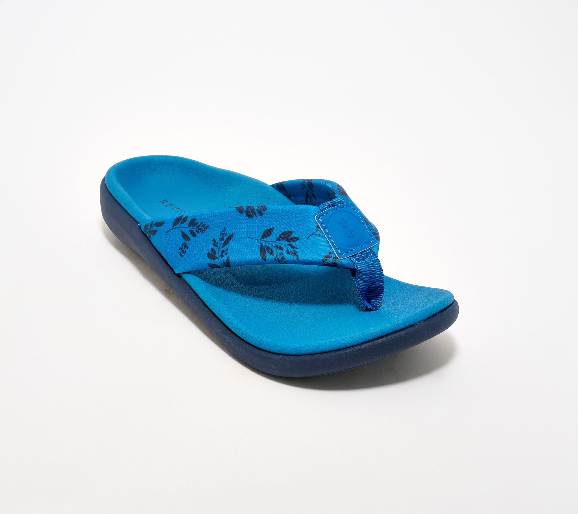 Revitalign OrthoticFloral Thong Sandals - Dahlia Botanical